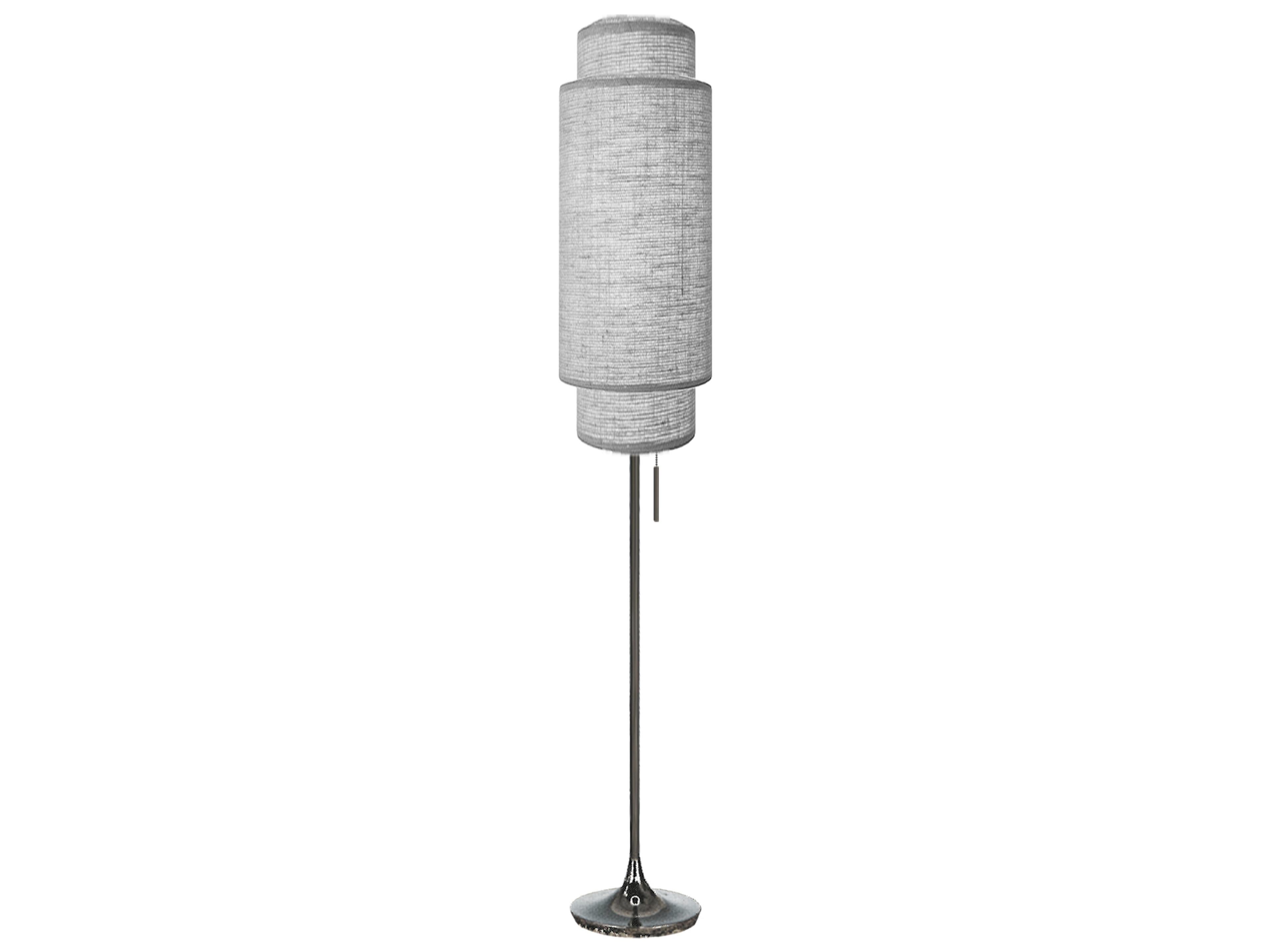 Nova Lollipop Black Nickel Floor Lamp
