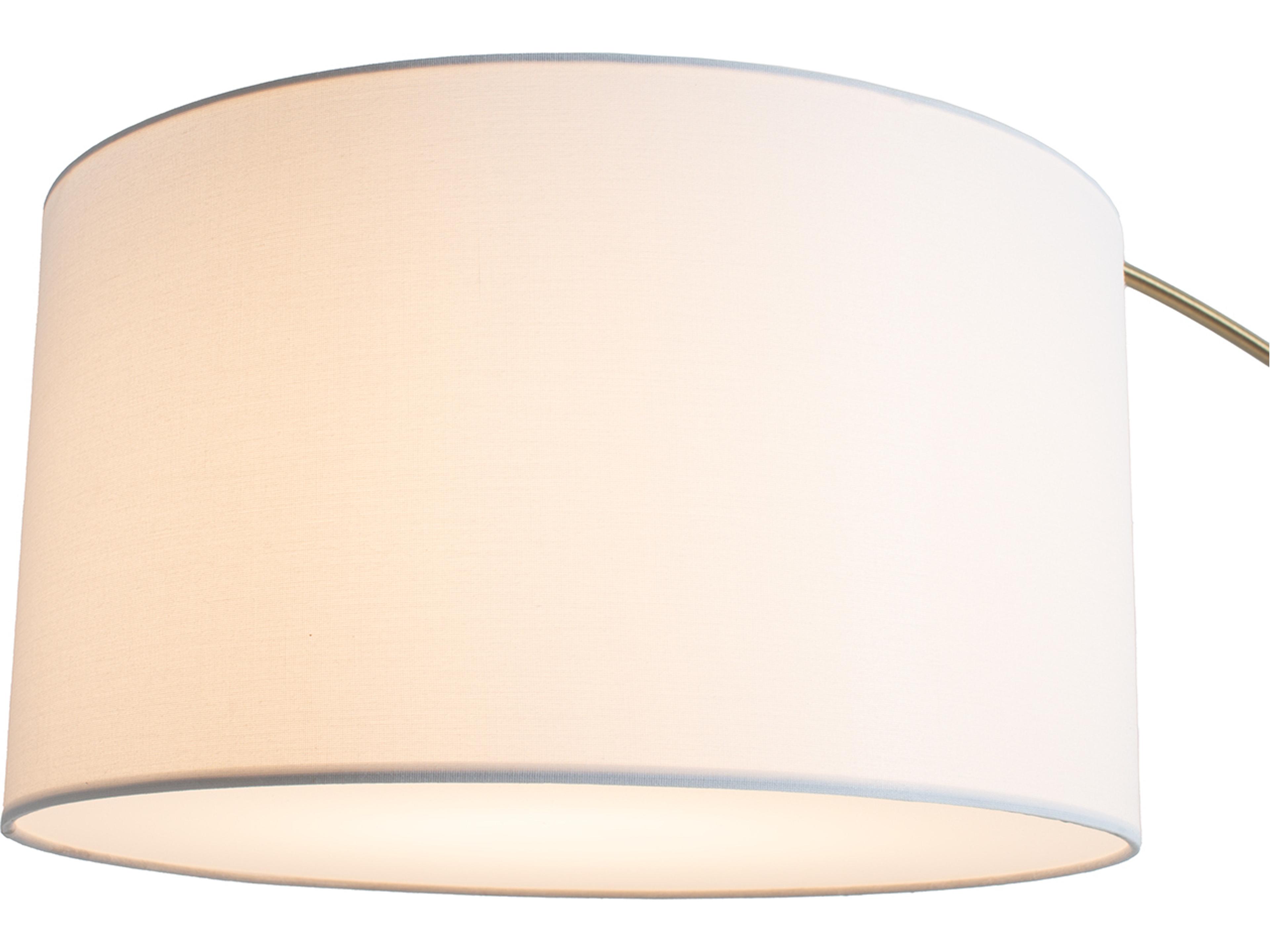 Nova Taper Walnut Wood Weathered Brass White Cotton Linen Brown Floor Lamp