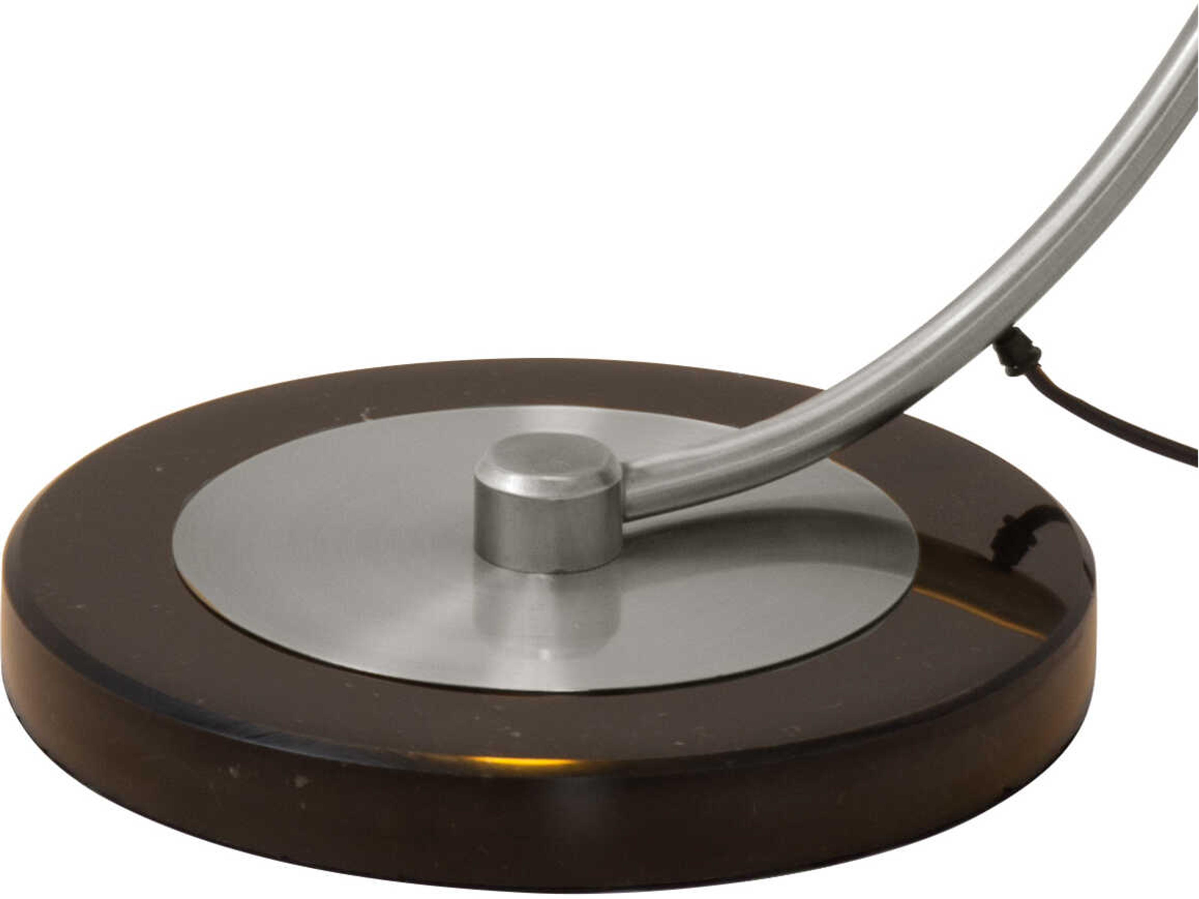 Nova Luna Bella Matte Black Silver Leaf Steel Floor Lamp