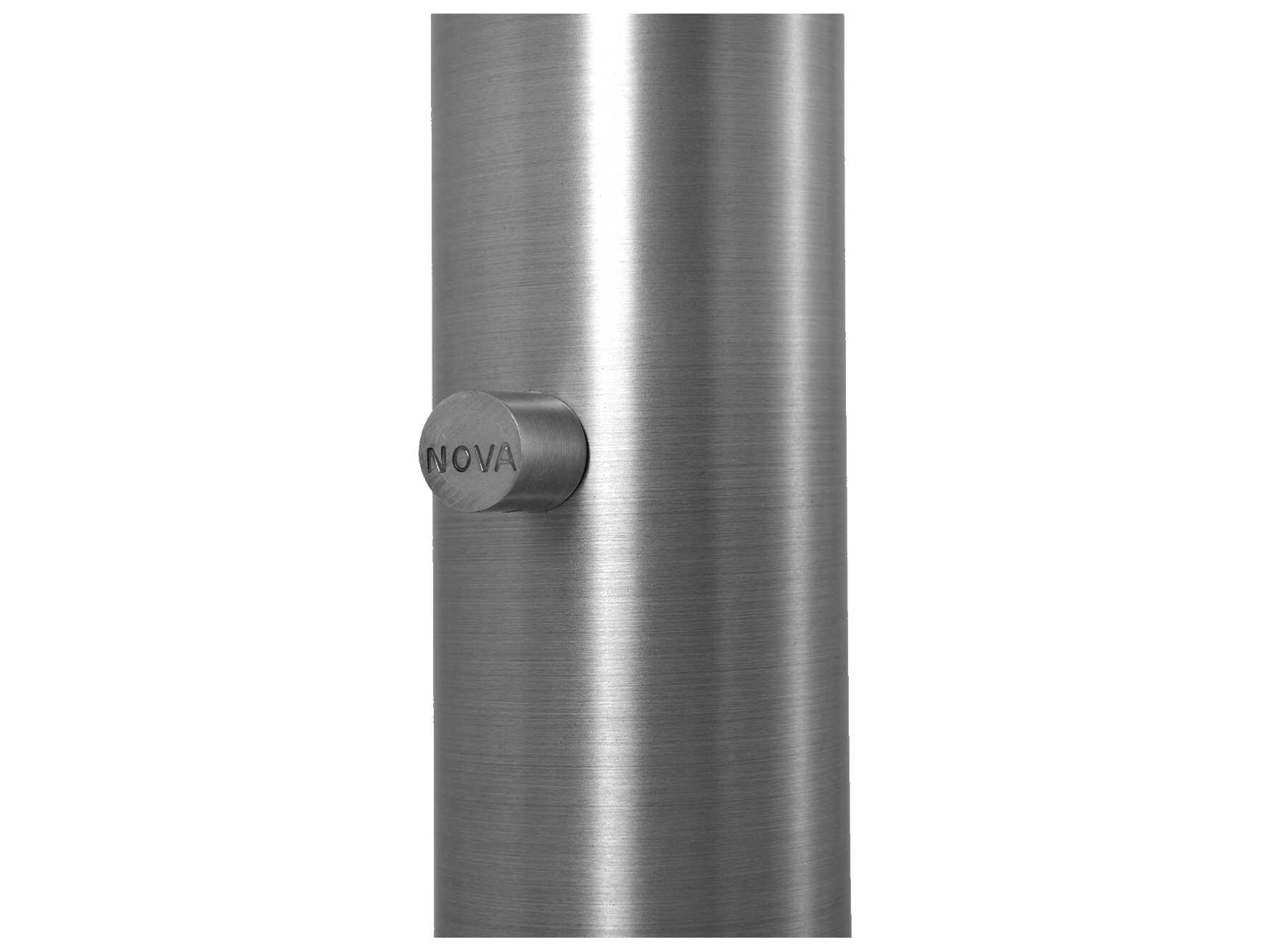 Nova Rancho Mirage Antique Nickel Matte Black Aluminum Floor Lamp