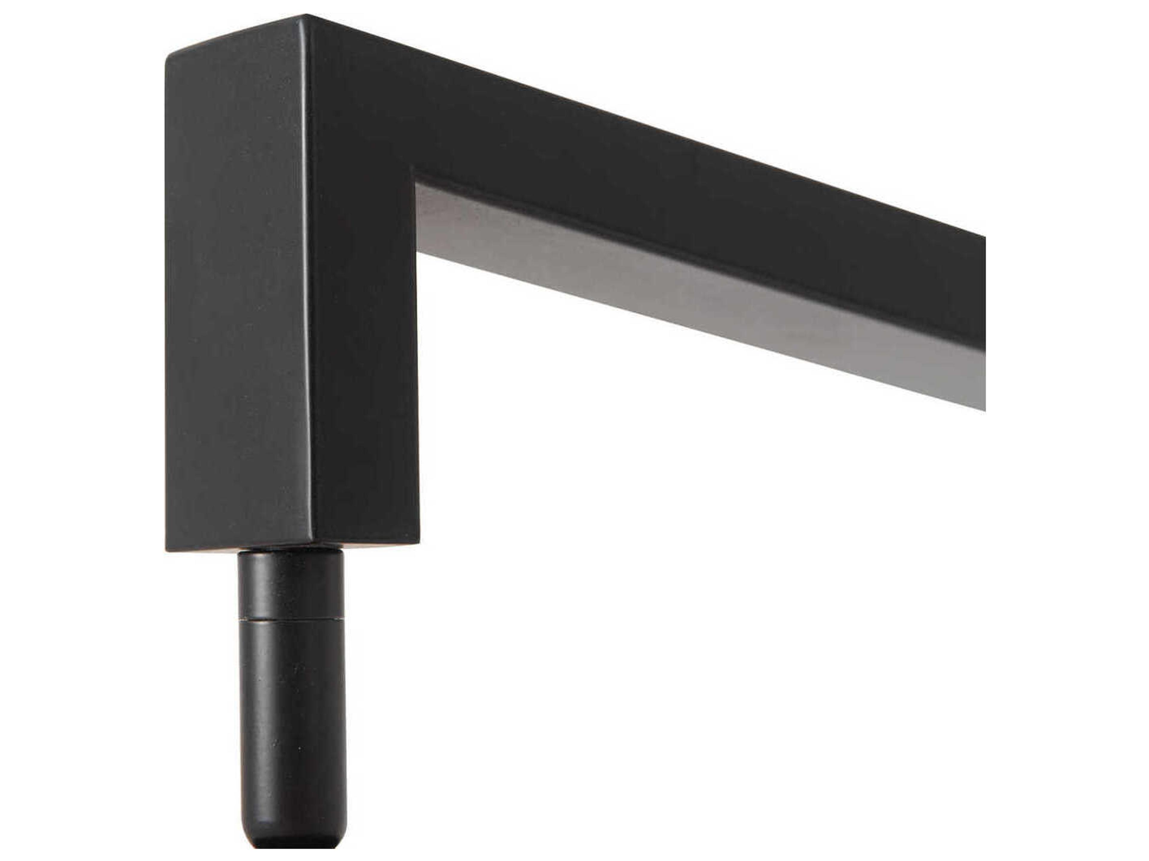 Nova Stretch Black Dark Brown White Linen Floor Lamp