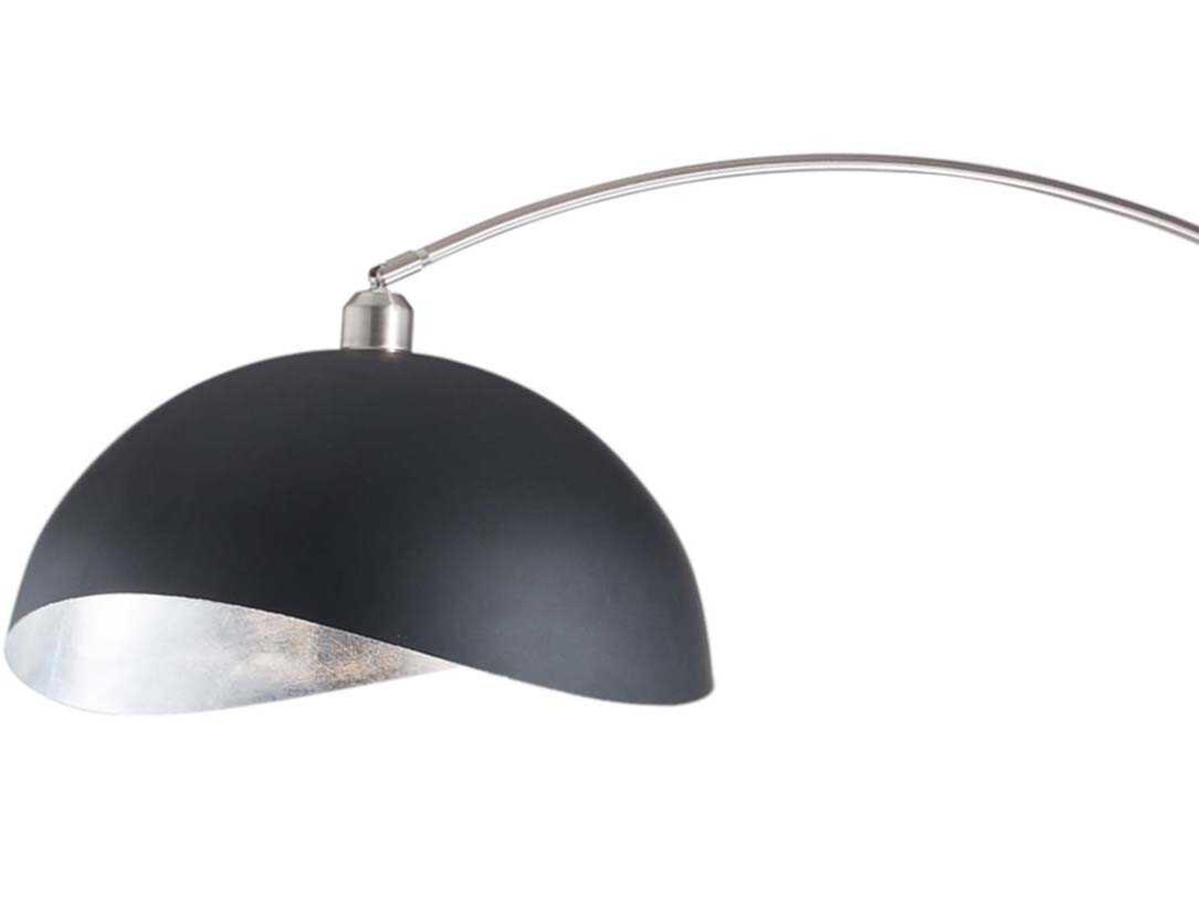 Nova Luna Bella Antique Nickel Brushed Steel Floor Lamp