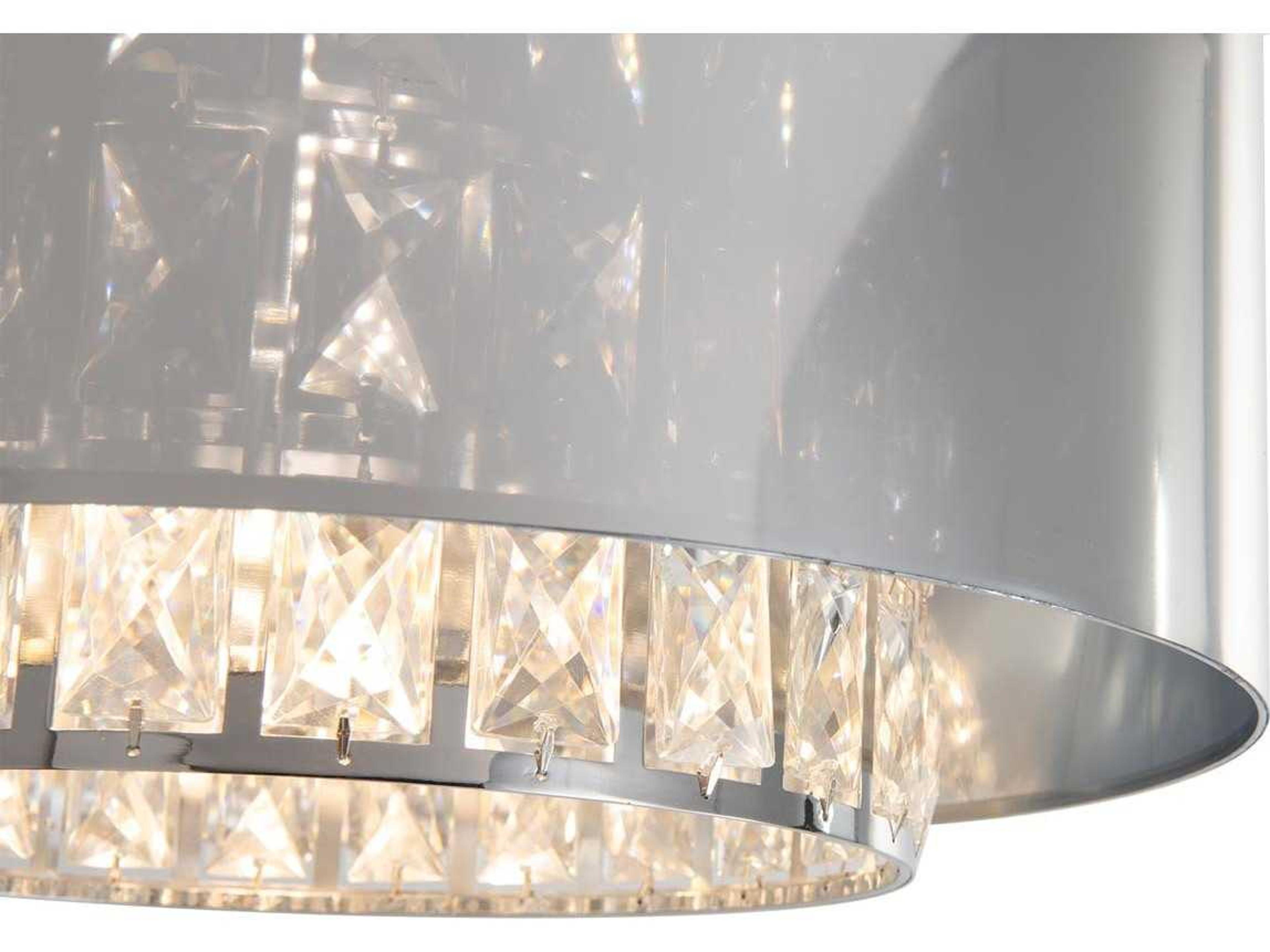Nova Marilyn Chrome Crystal Floor Lamp