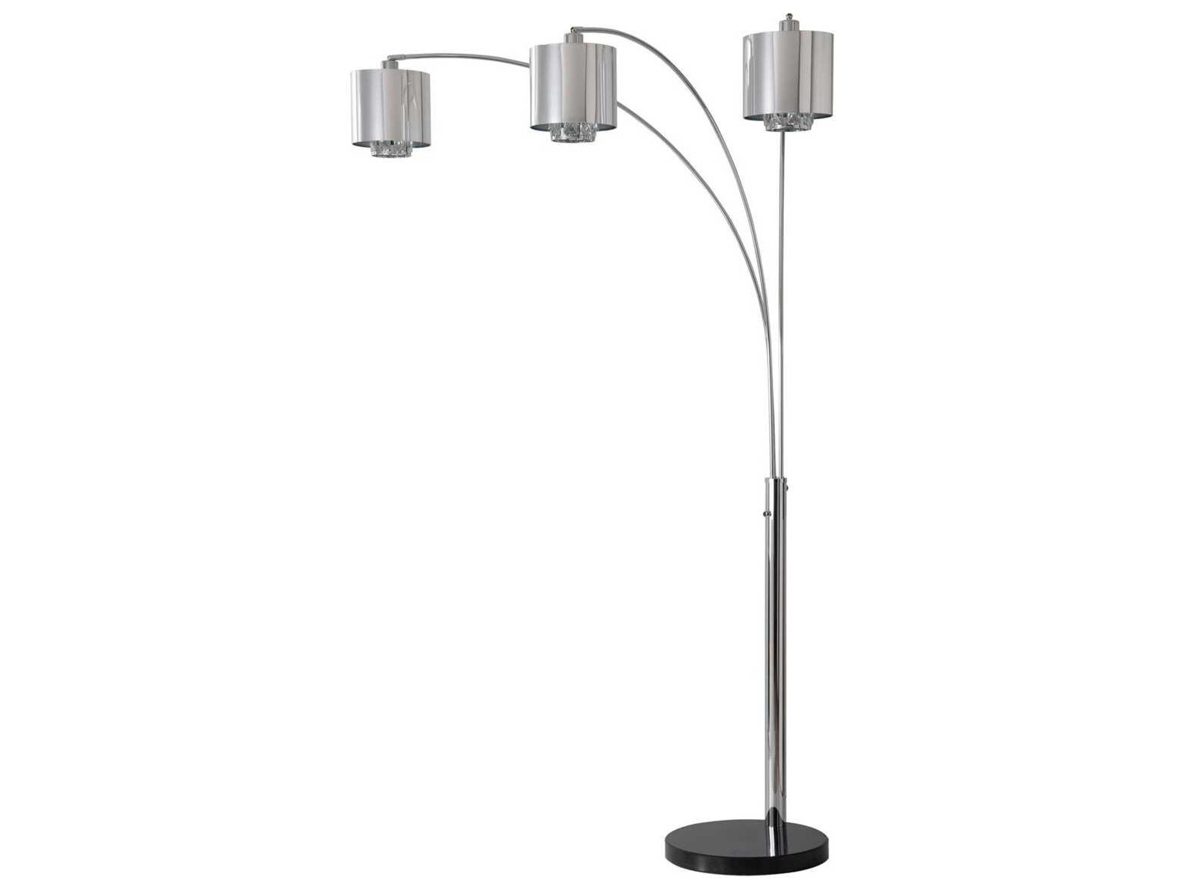 Nova Marilyn Chrome Crystal Floor Lamp
