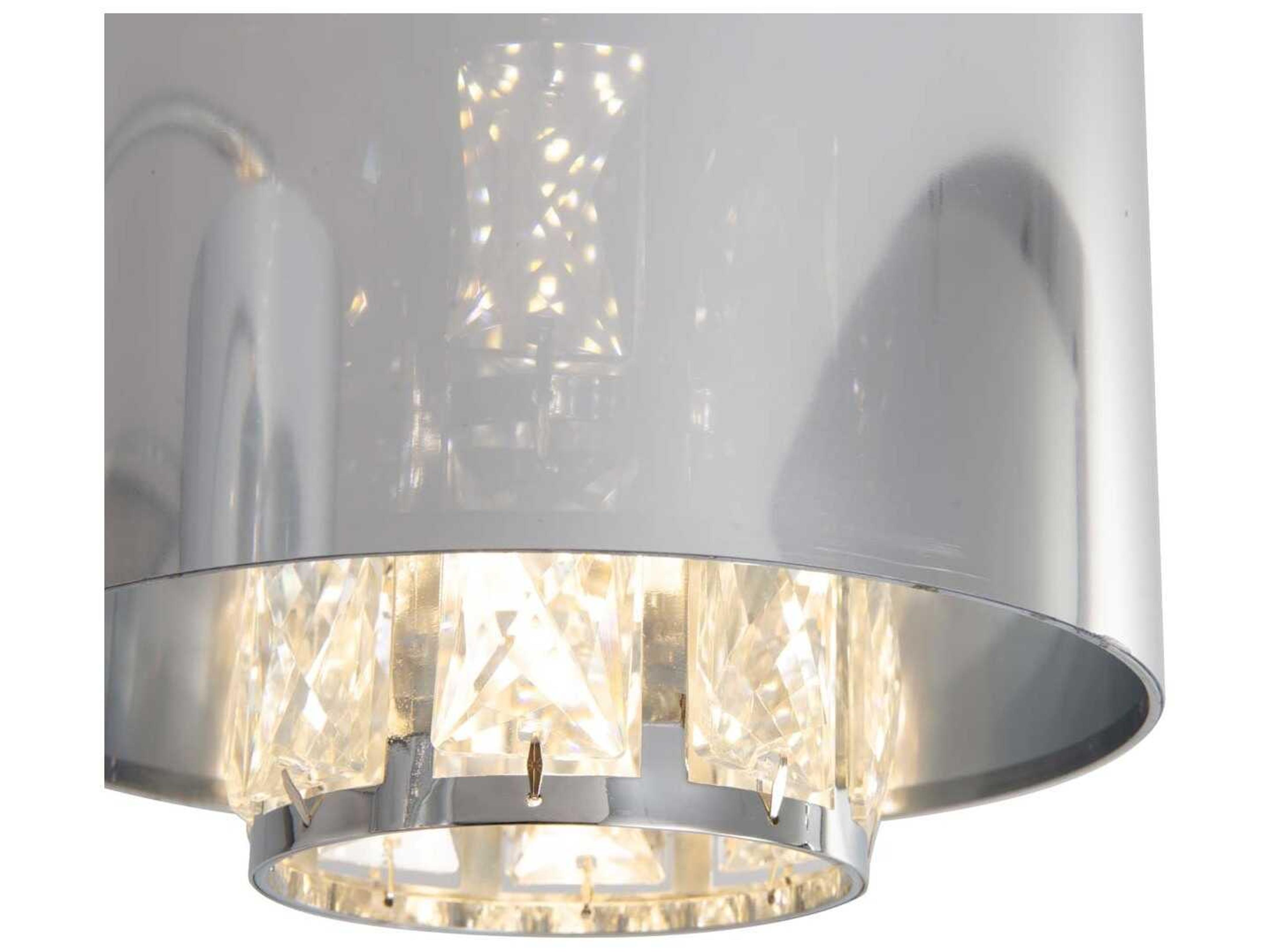 Nova Marilyn Chrome Crystal Floor Lamp