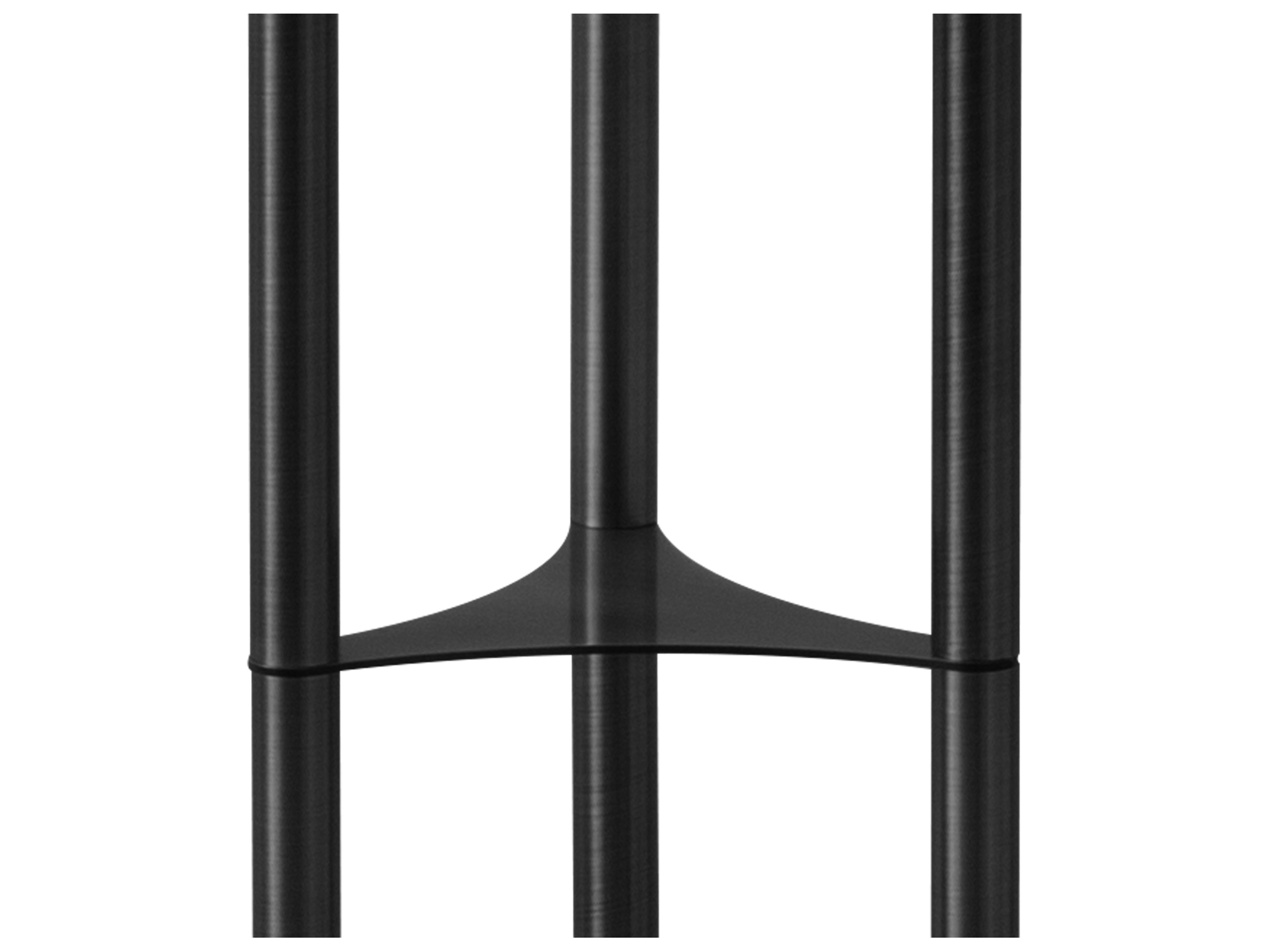 Nova Willows White Matte Black Floor Lamp