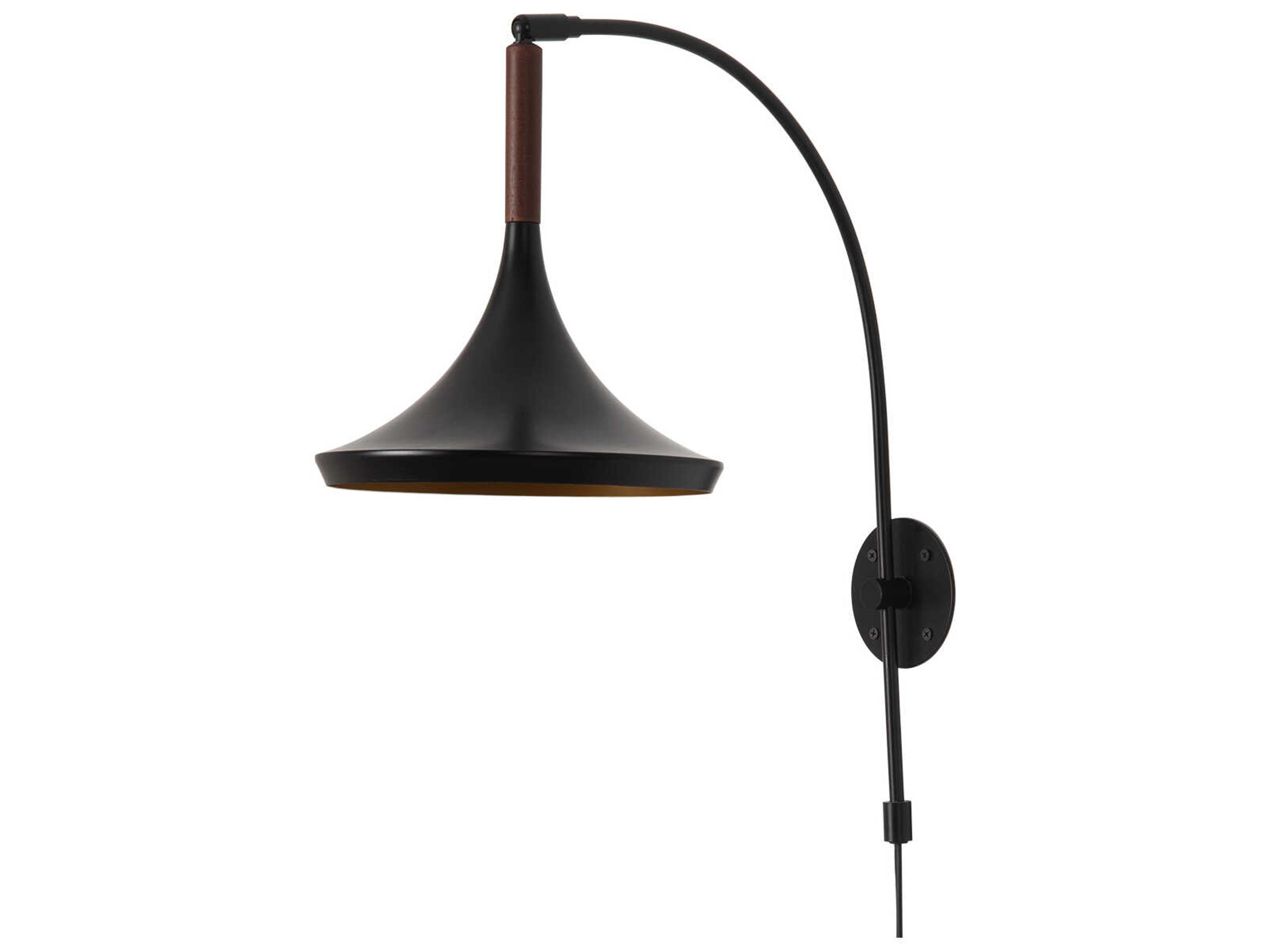 Nova Lodi 1-Light Matte Black Wall Sconce