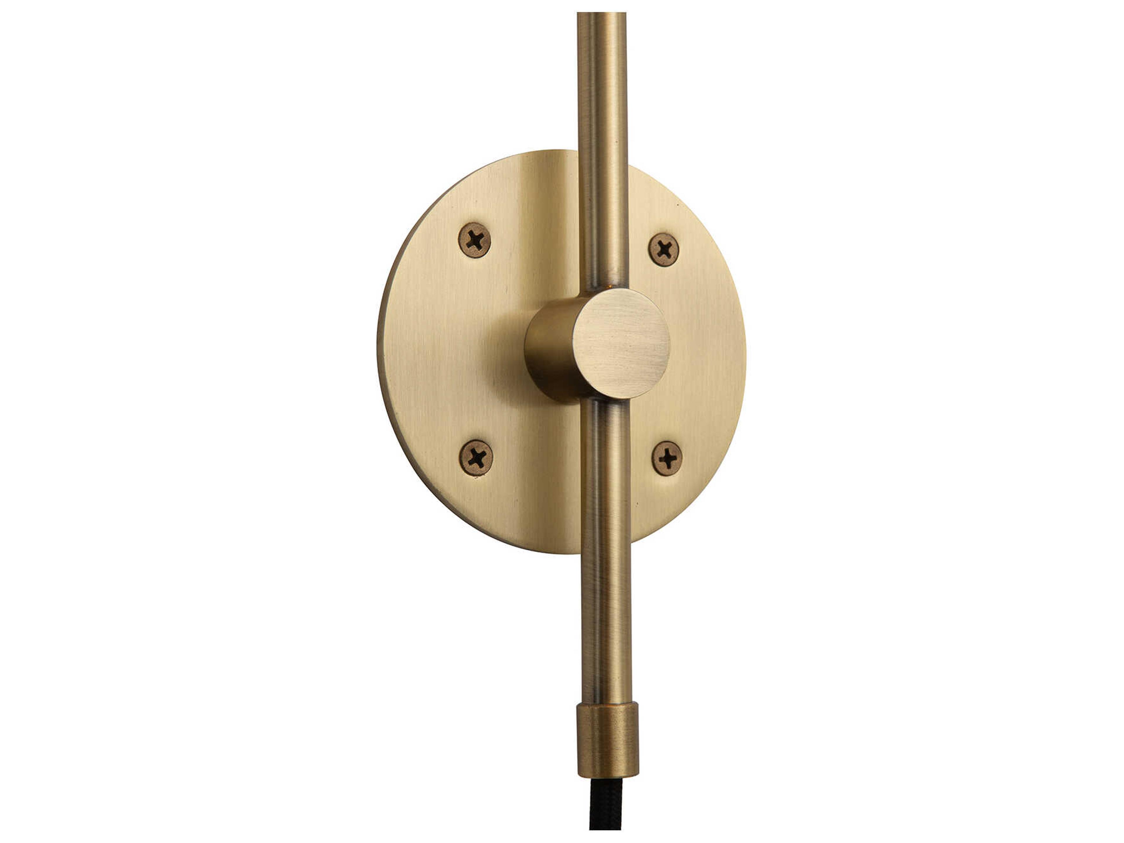 Nova Rancho Mirage 1-Light Matte Black Weathered Brass Wall Sconce