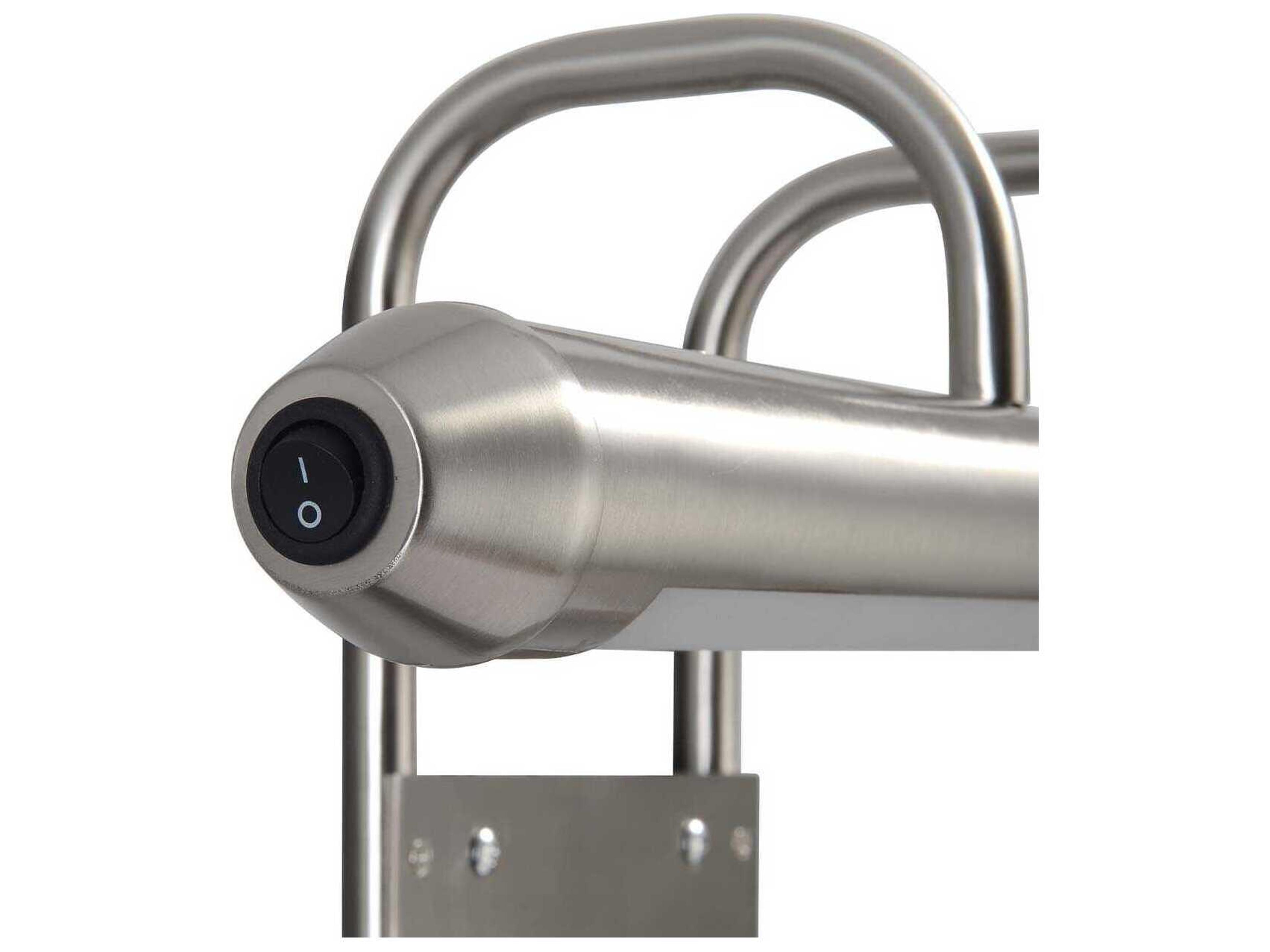 Nova Bradley 1-Light Satin Nickel Picture Light