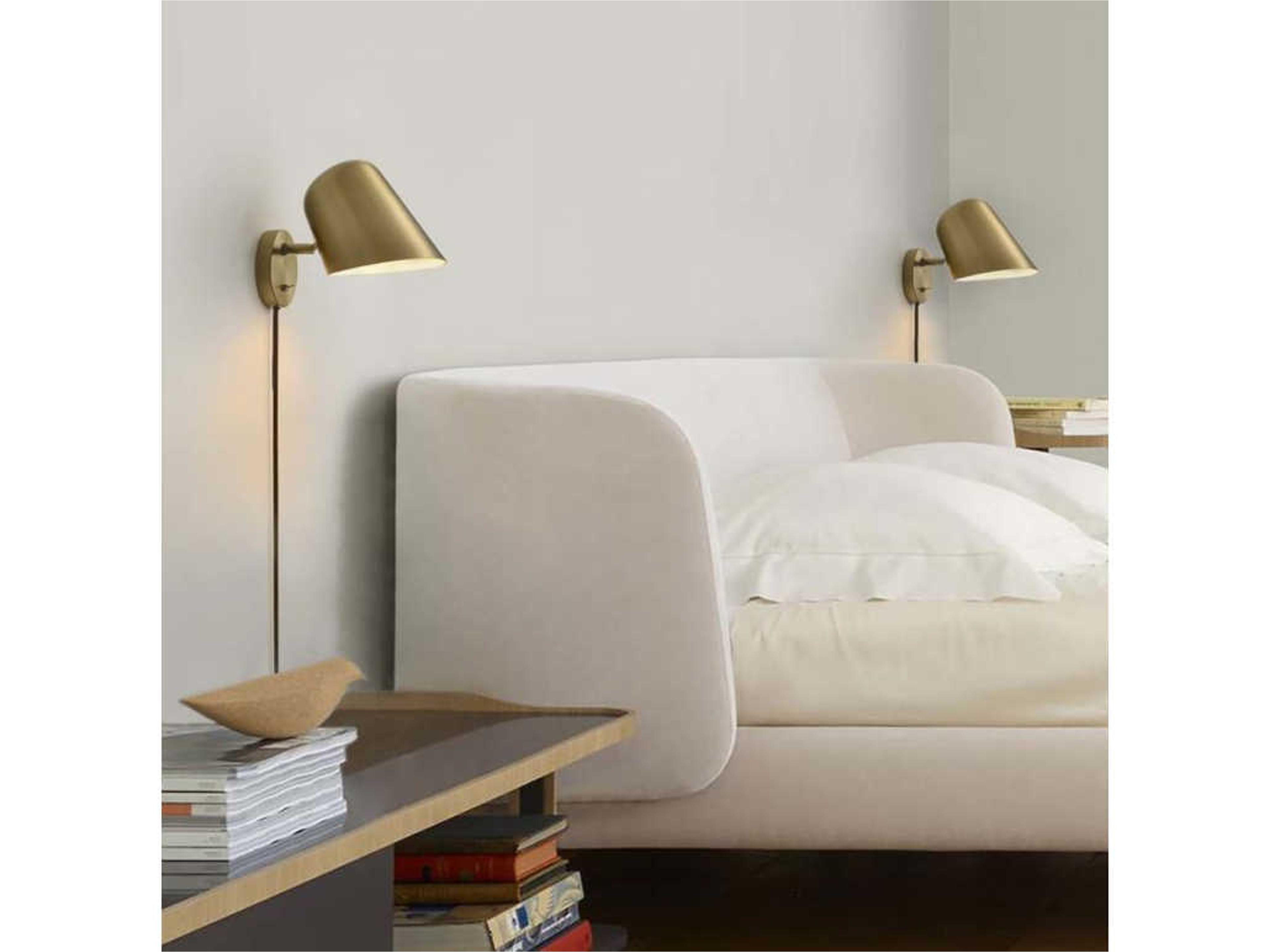 Nova Culver 1-Light Brushed Brass Wall Sconce