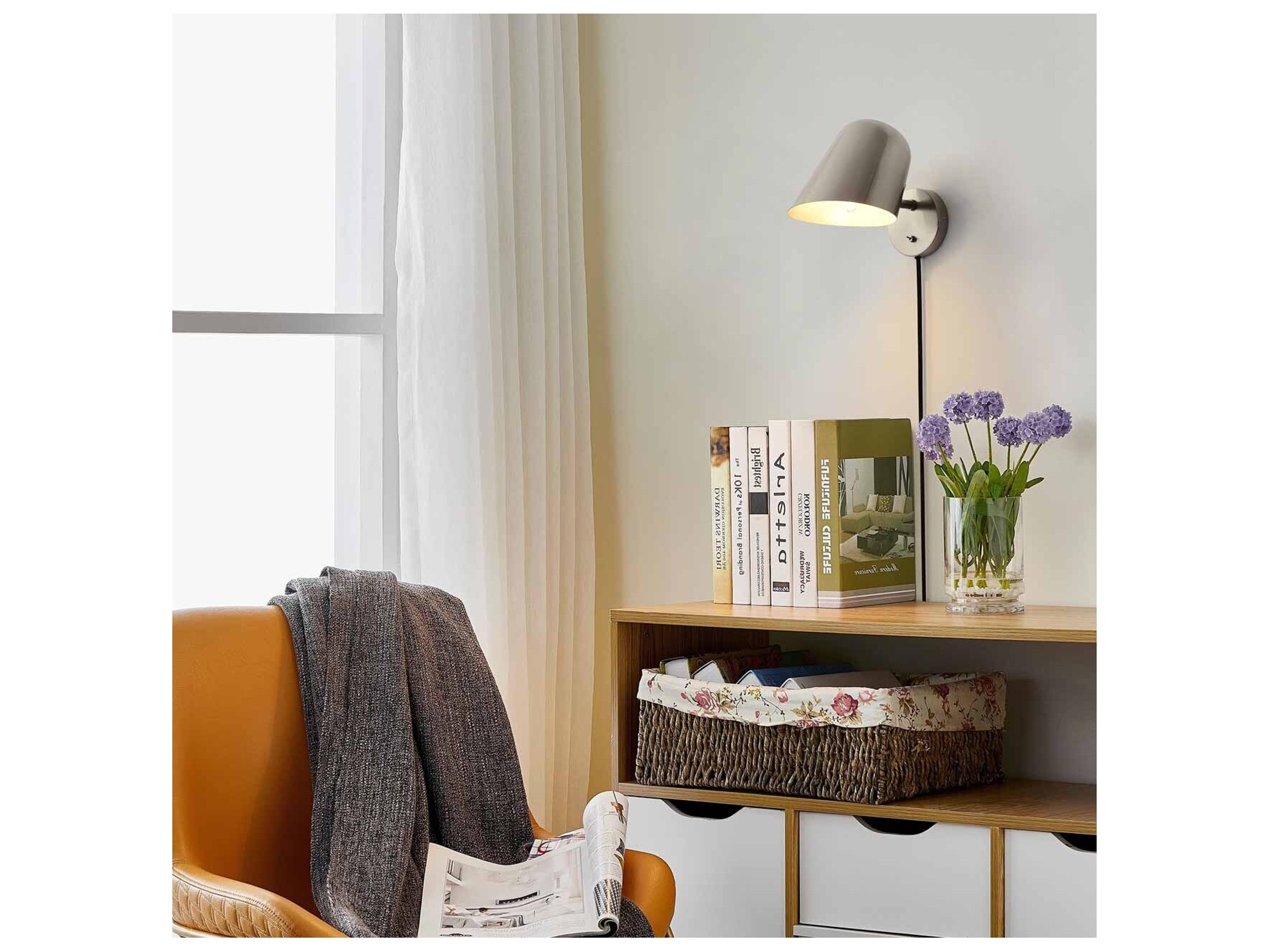 Nova Culver 1-Light Satin Nickel Wall Sconce