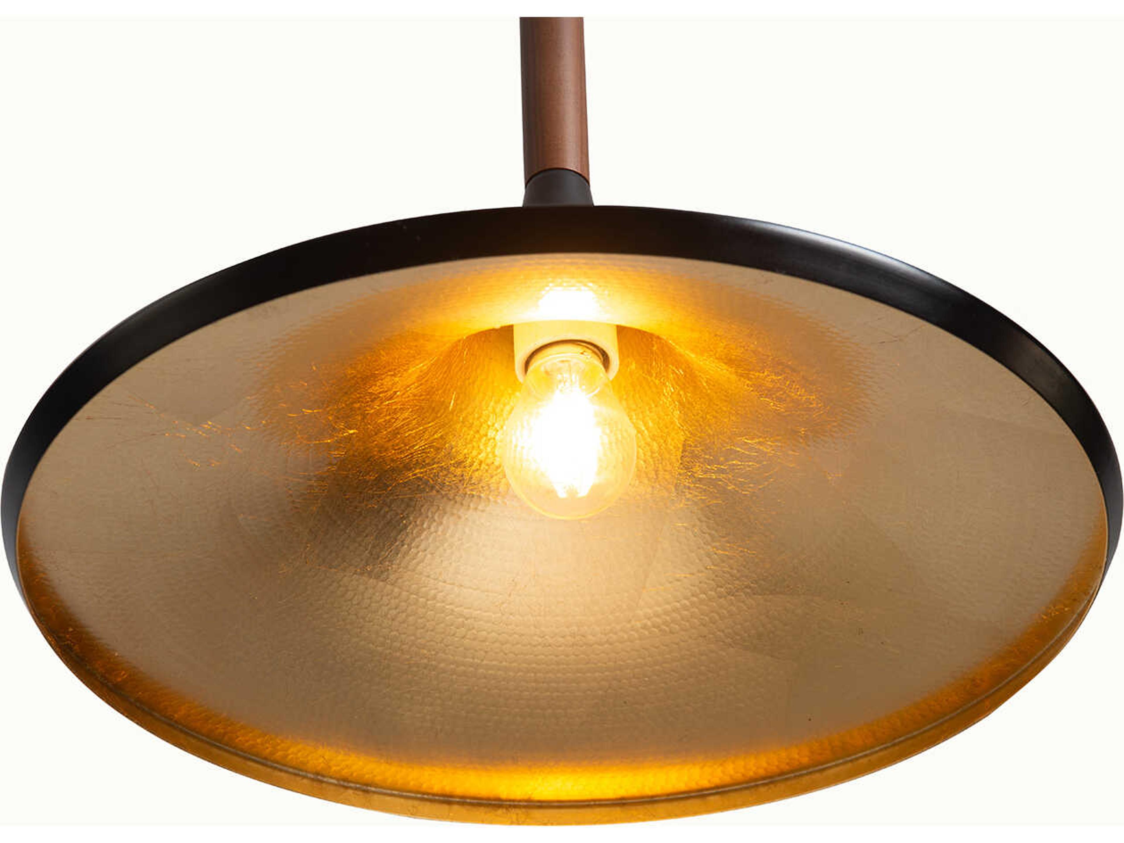 Nova Lodi 1-Light Matte Black Walnut Pendant