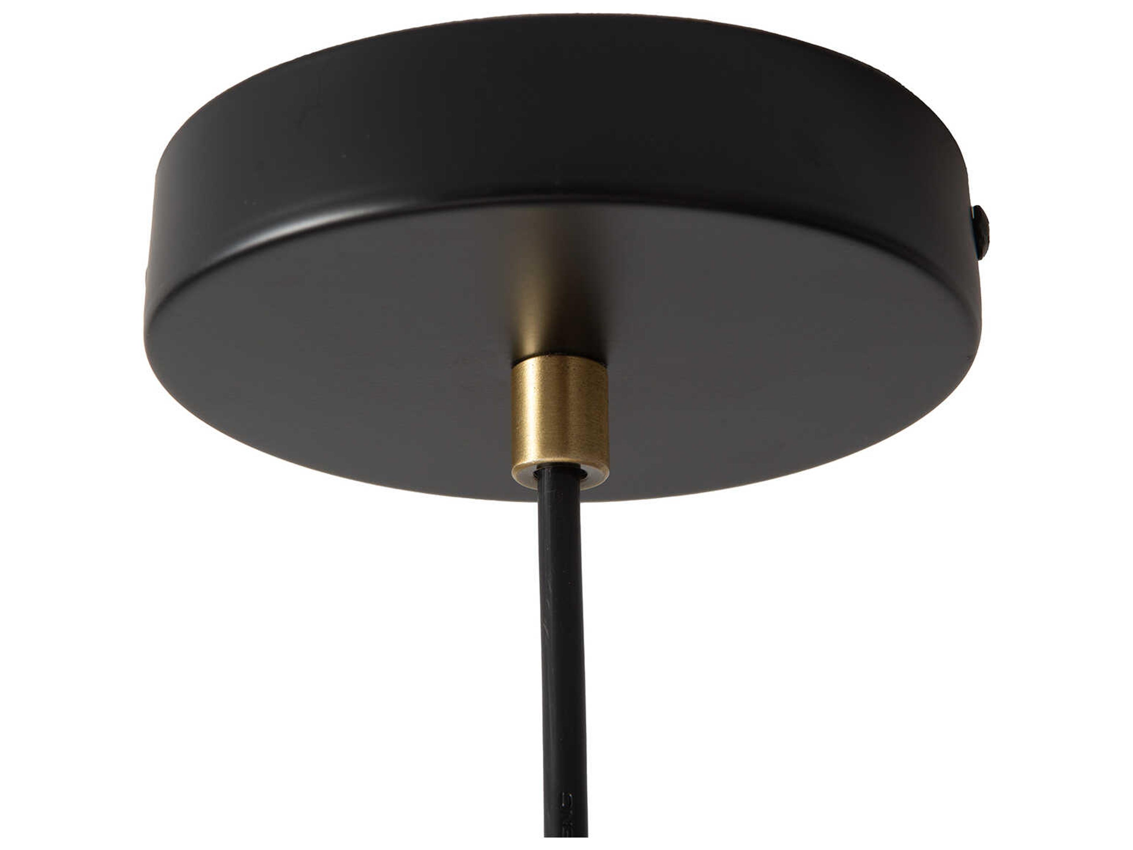 Nova Rancho Mirage 1-Light Matte Black Weathered Brass Pendant