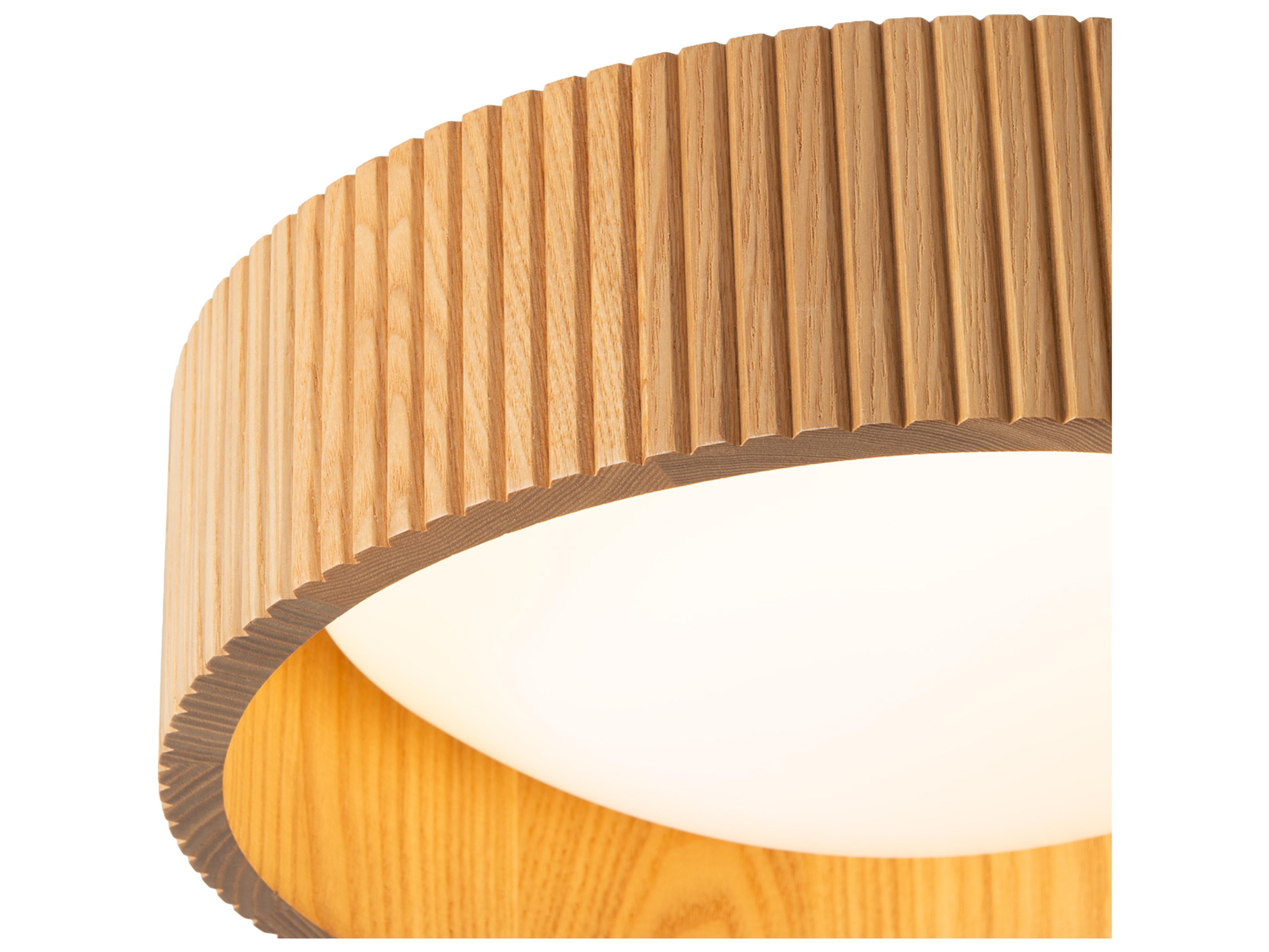 Nova Tambo 1-Light Weathered Brass Drum Flush Mount