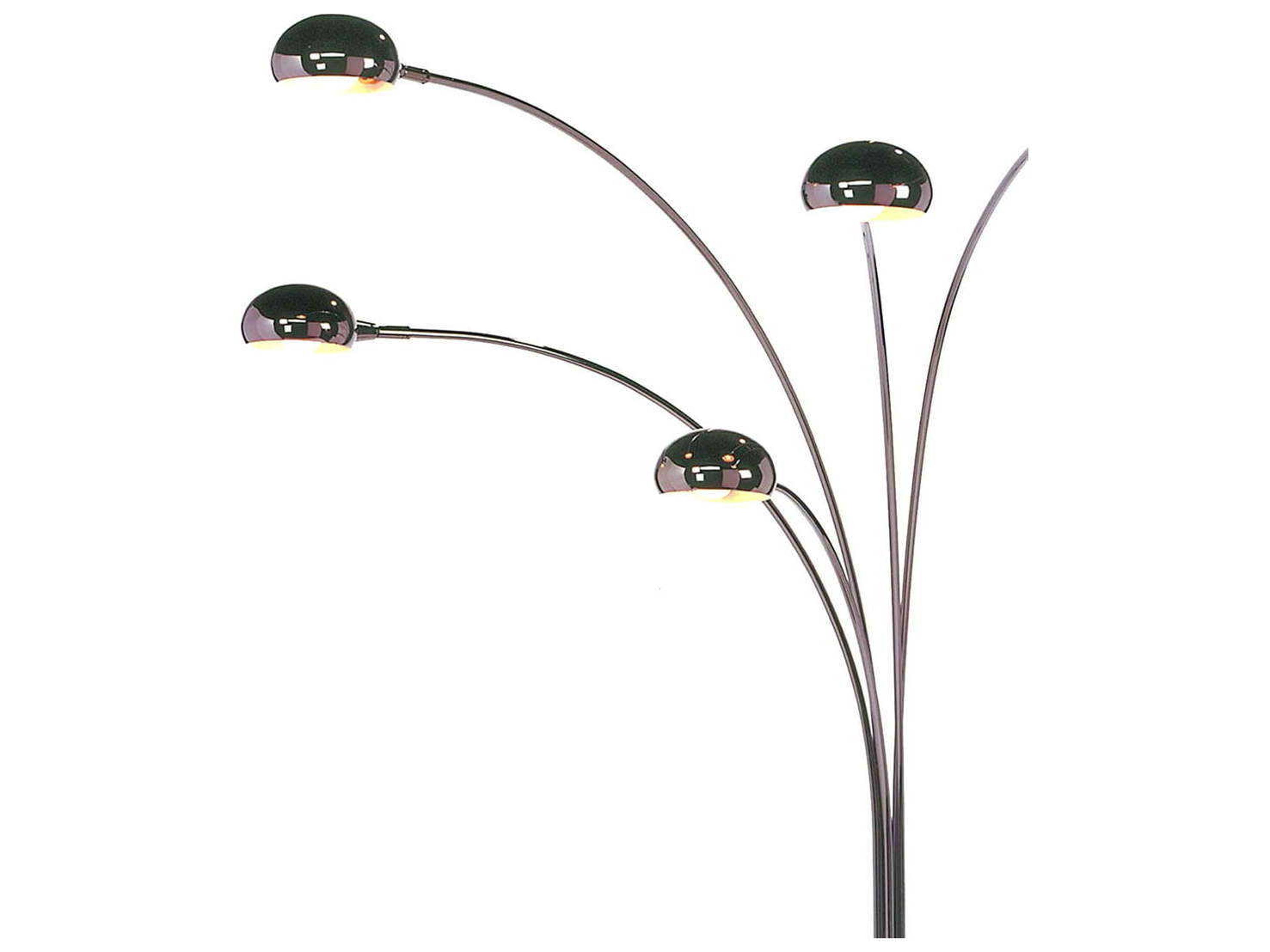 Nova Historical Re-issue Black Nickel Steel Floor Lamp