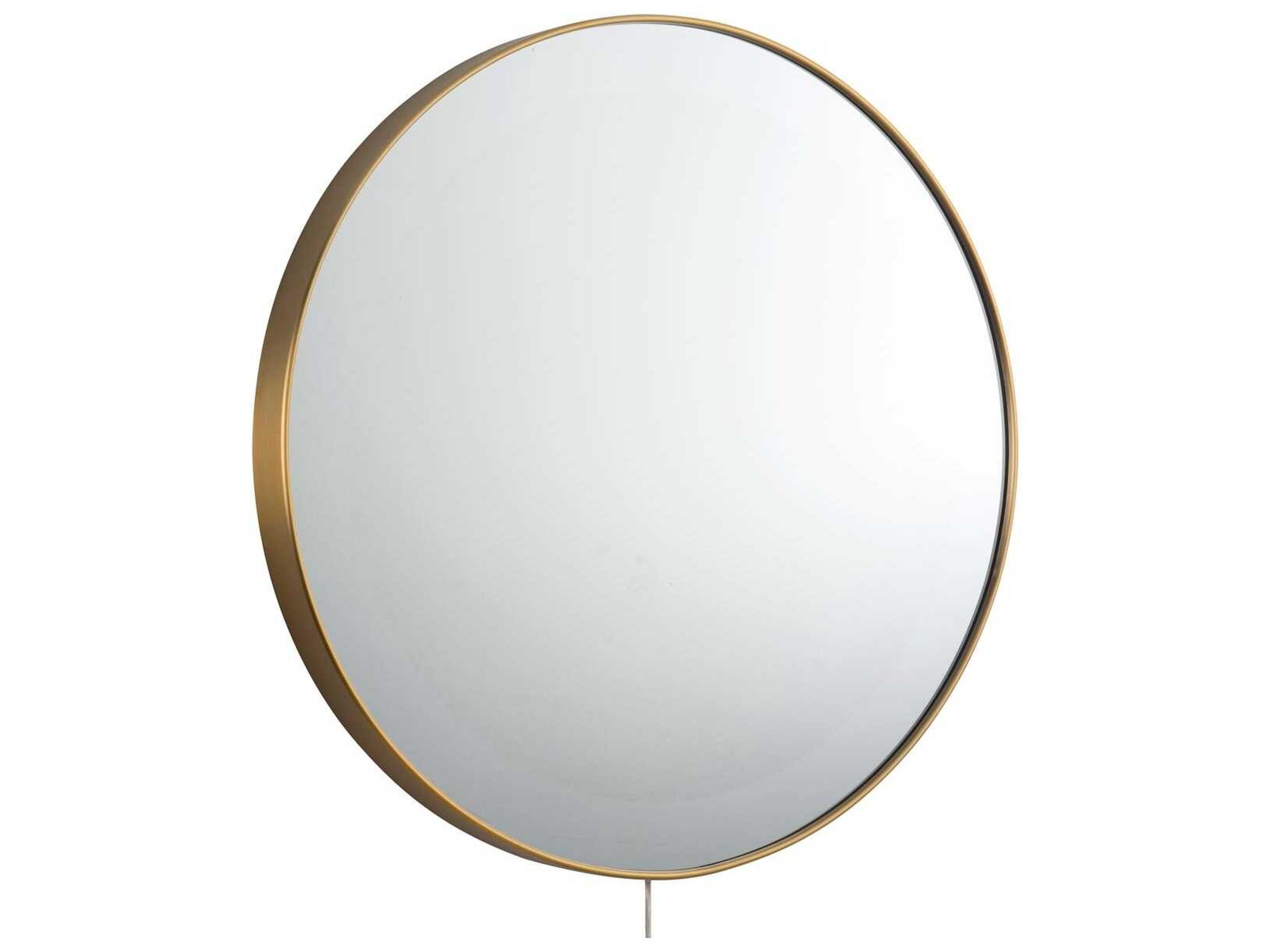Carnival LED Infinity Mirror 36-Inch Round Brushed Brass