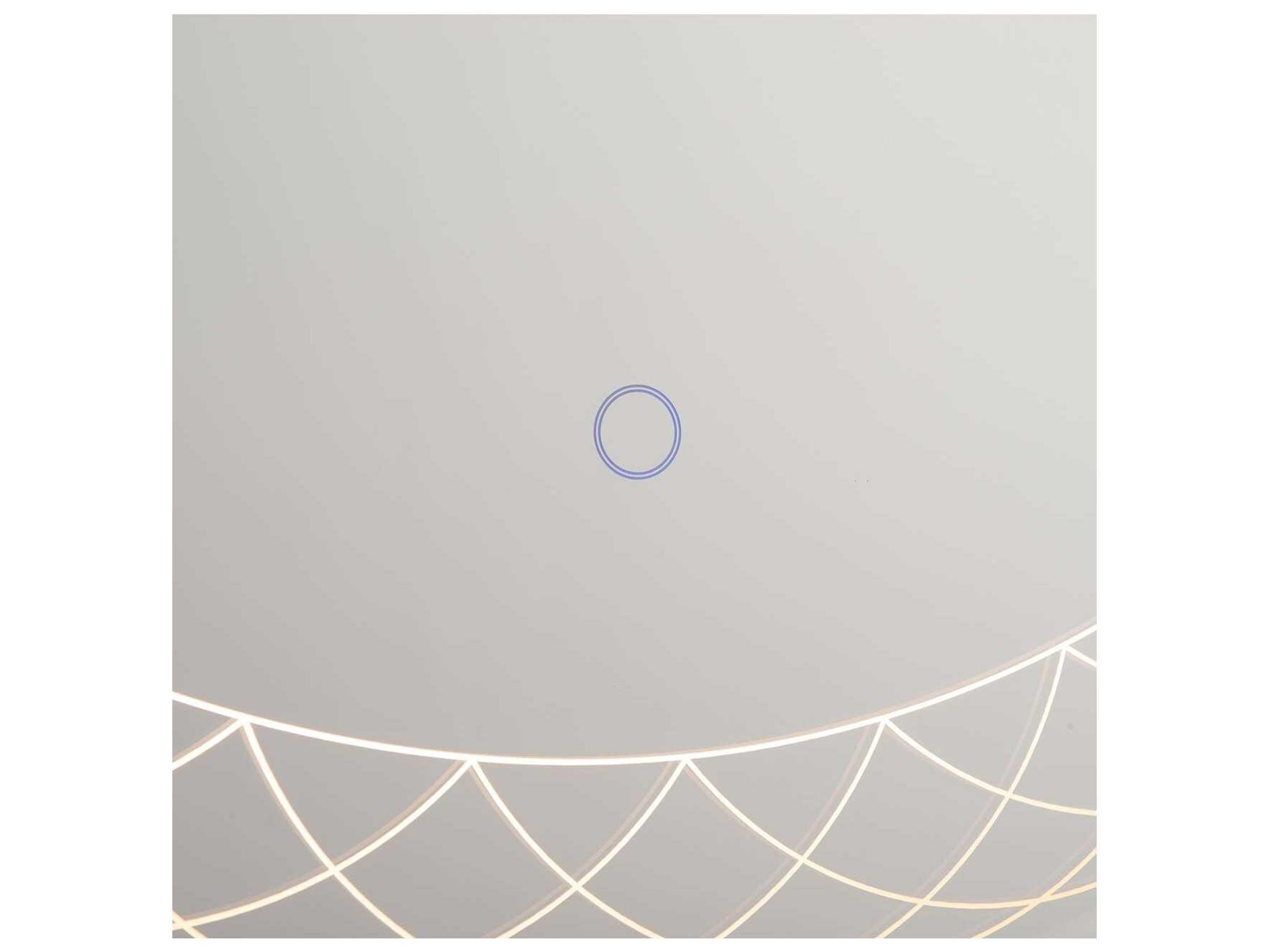 Nova Interlace Chrome Wall Mirror Round