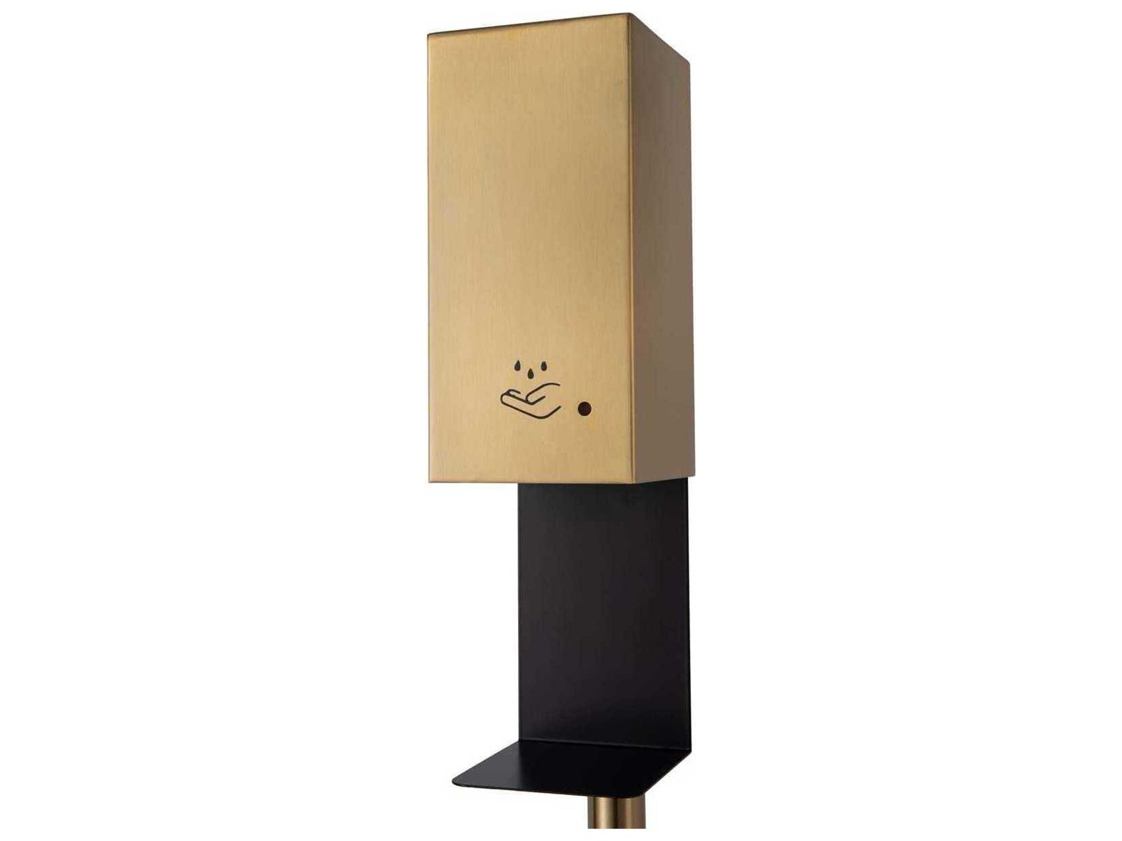 Nova Brushed Brass Floor Stand Hand Sanitizer Dispenser