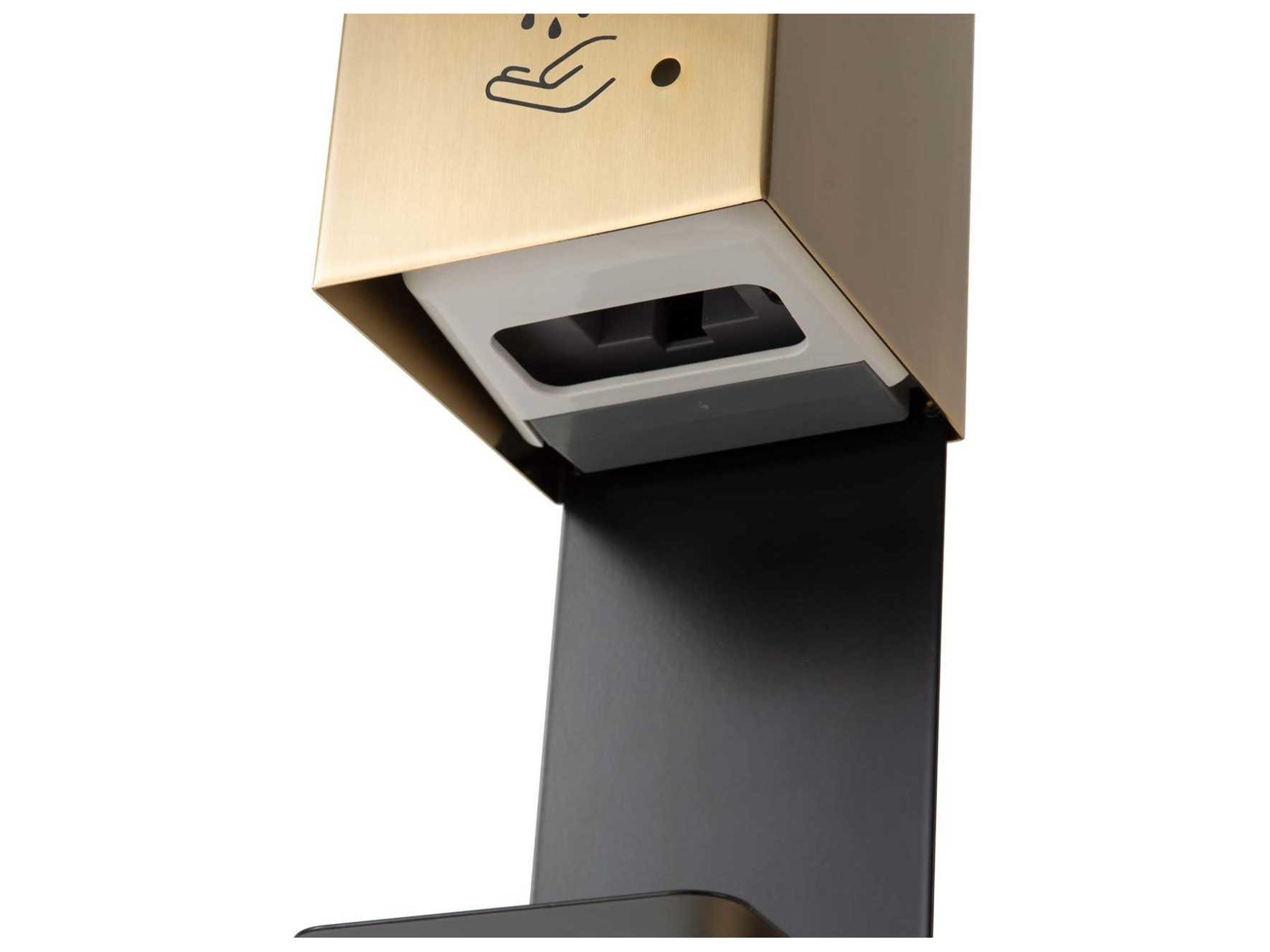 Nova Brushed Brass Wall Mount Hand Sanitizer Dispenser