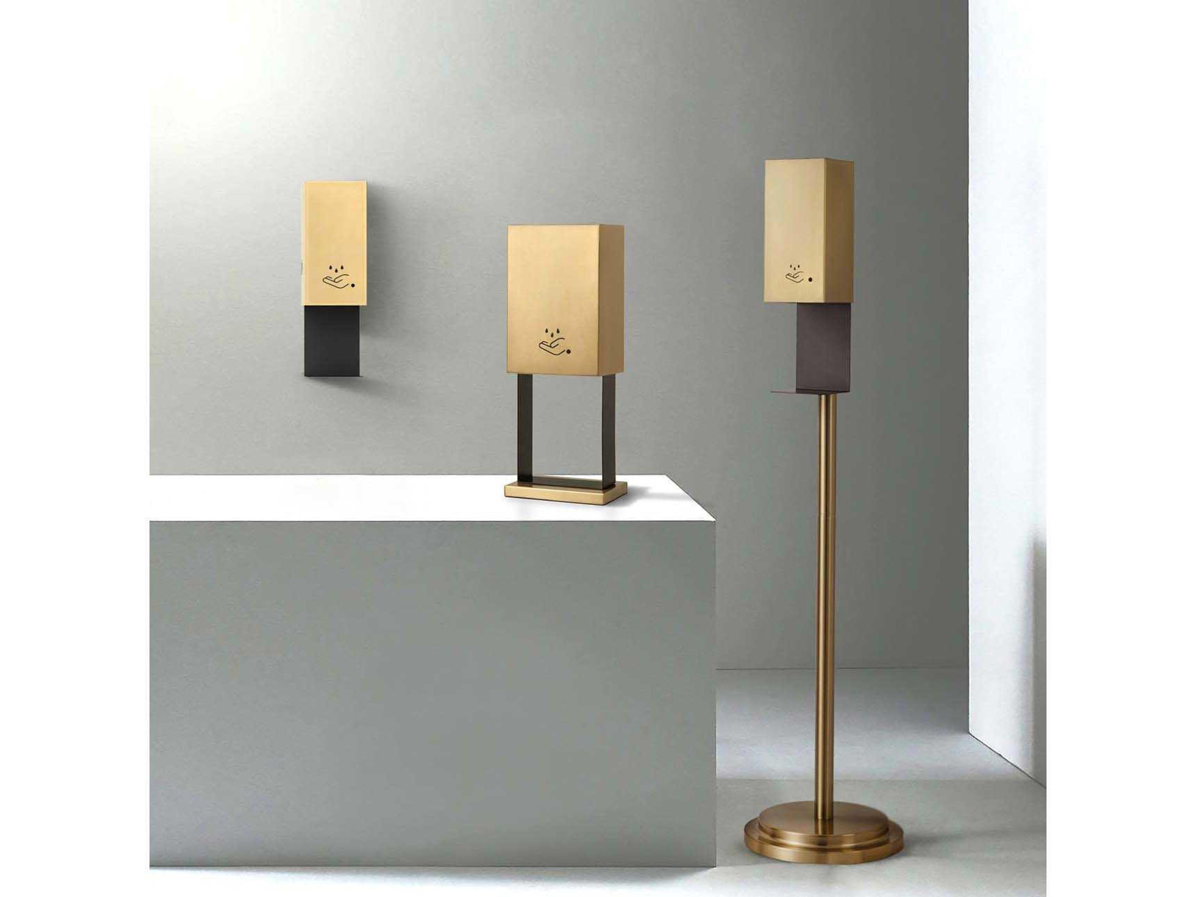 Nova Brushed Brass Wall Mount Hand Sanitizer Dispenser