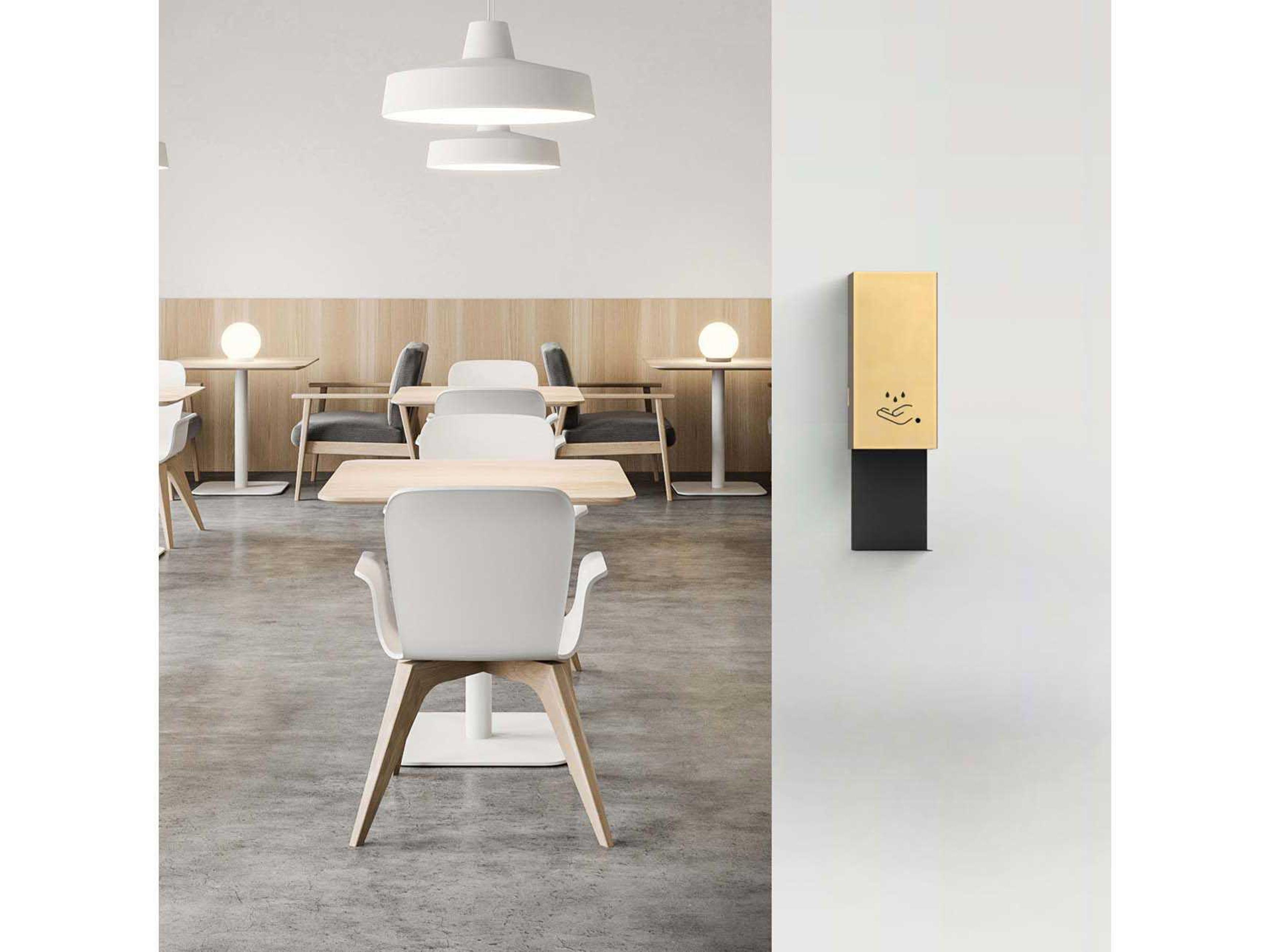 Nova Brushed Brass Wall Mount Hand Sanitizer Dispenser