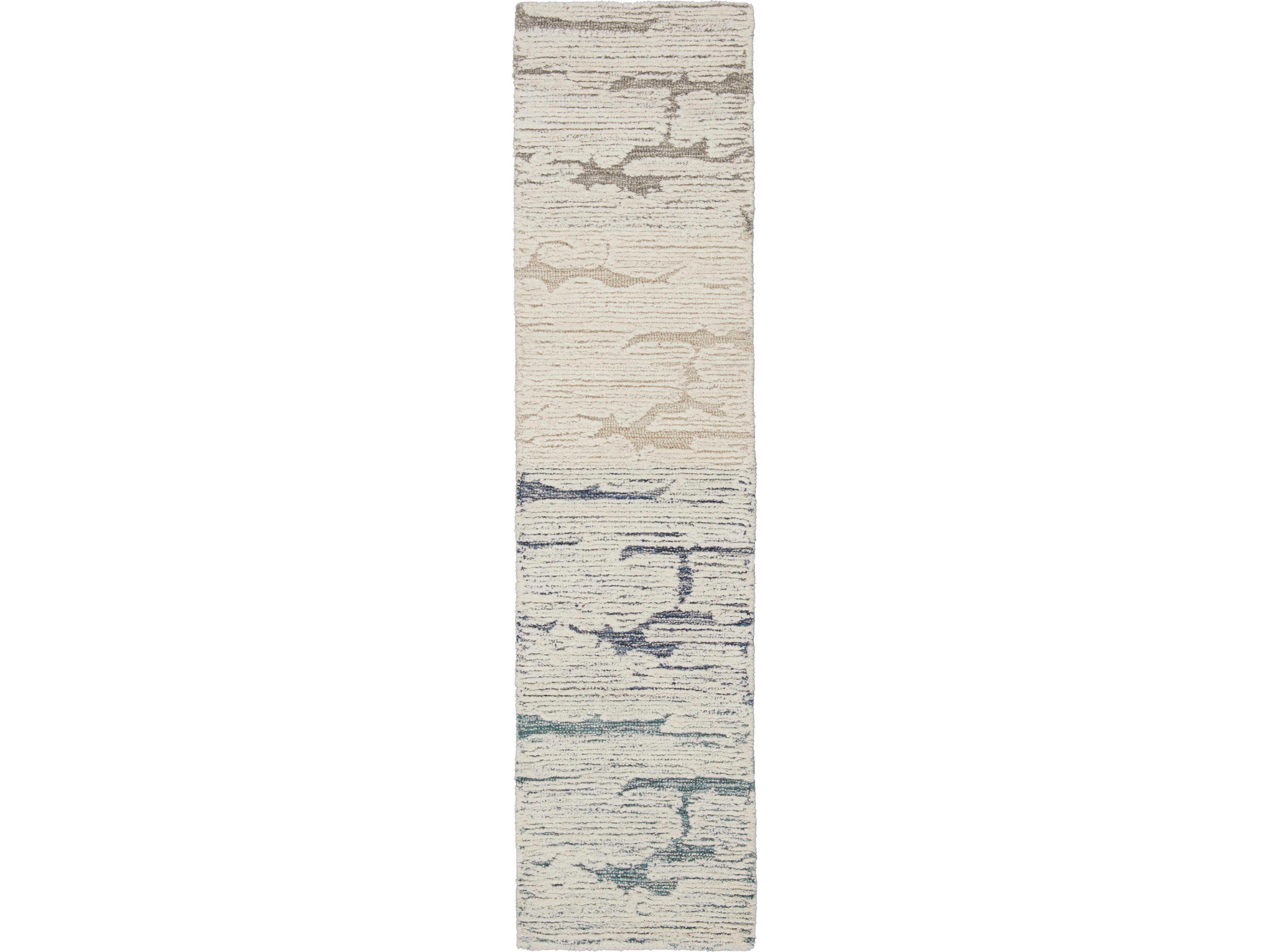 Nourison Ck009 Sculptural Abstract Runner Area Rug