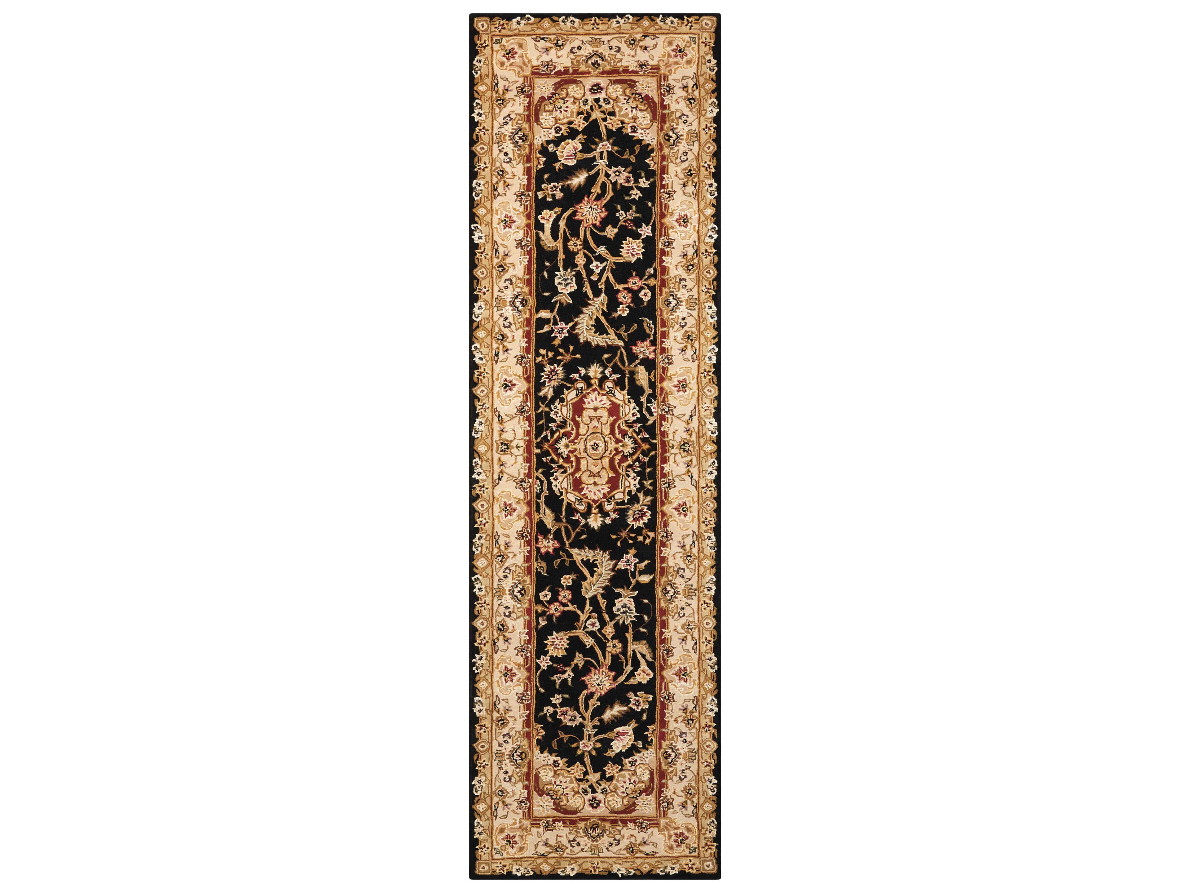 2000 Traditional Runner Rug Wool Silk Blend