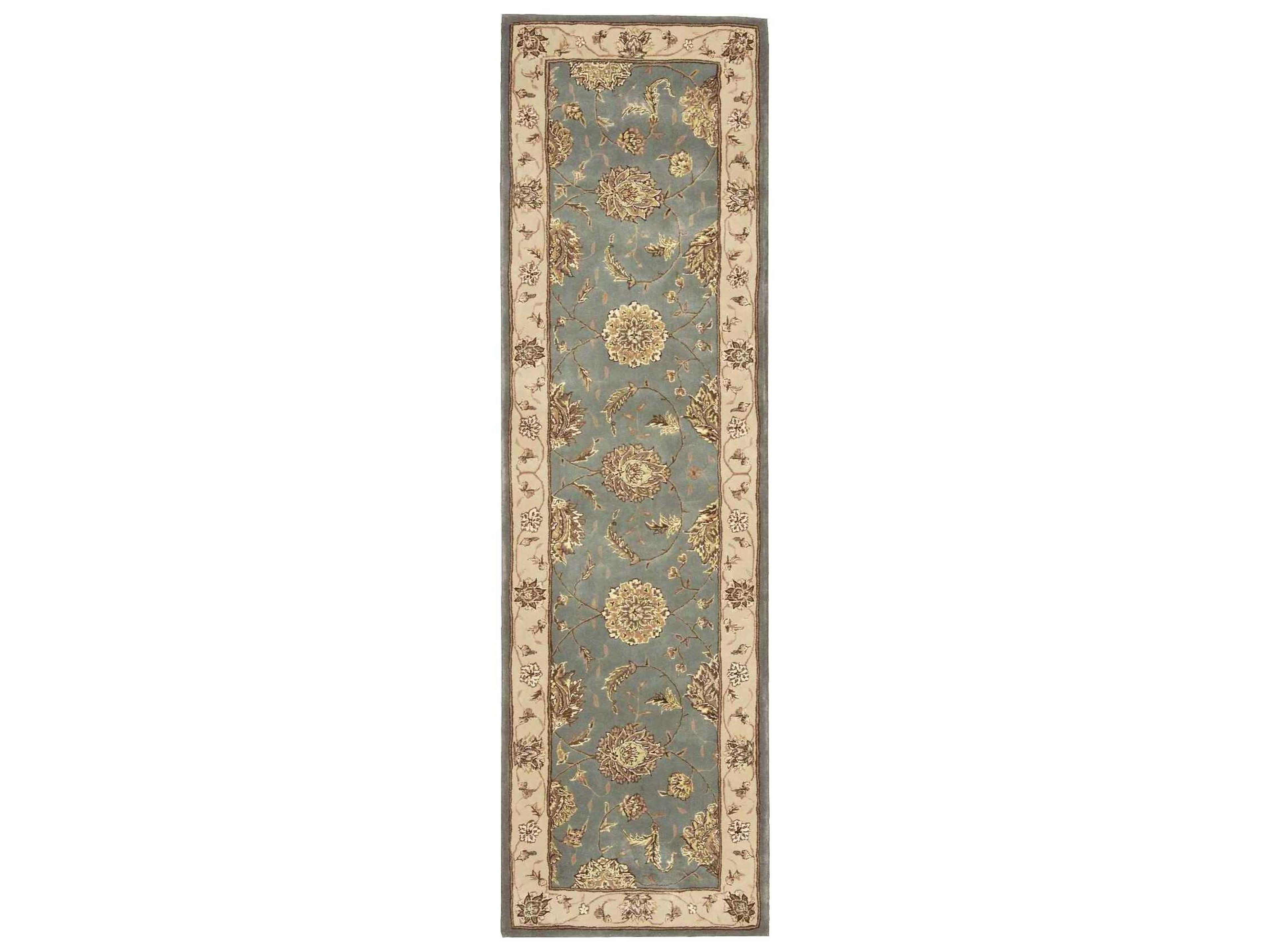 2000 Runner Rug Blue Traditional Hand-Tufted