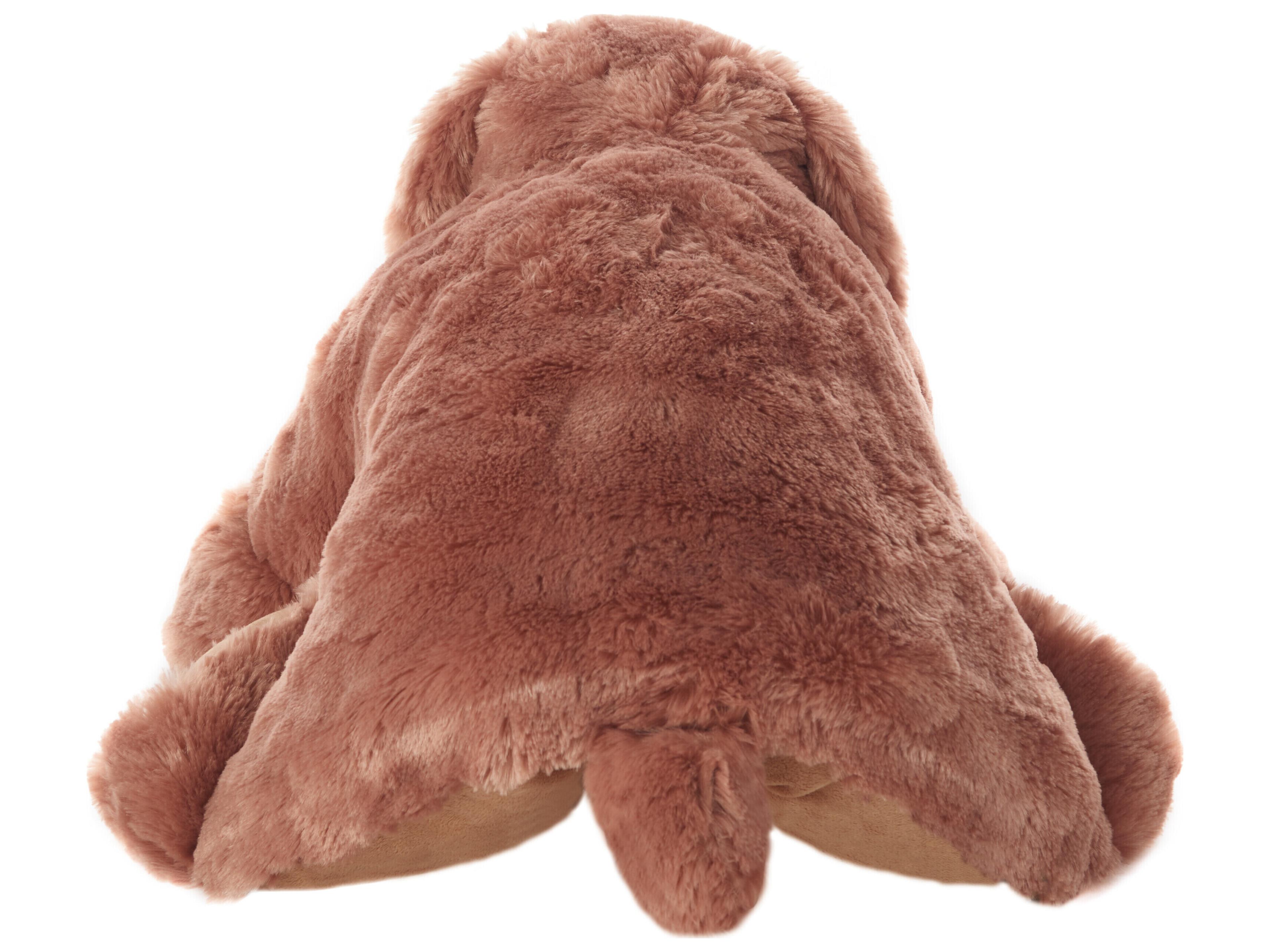 Nourison Mina Victory Plush Lines Stuffed Dog Pillow