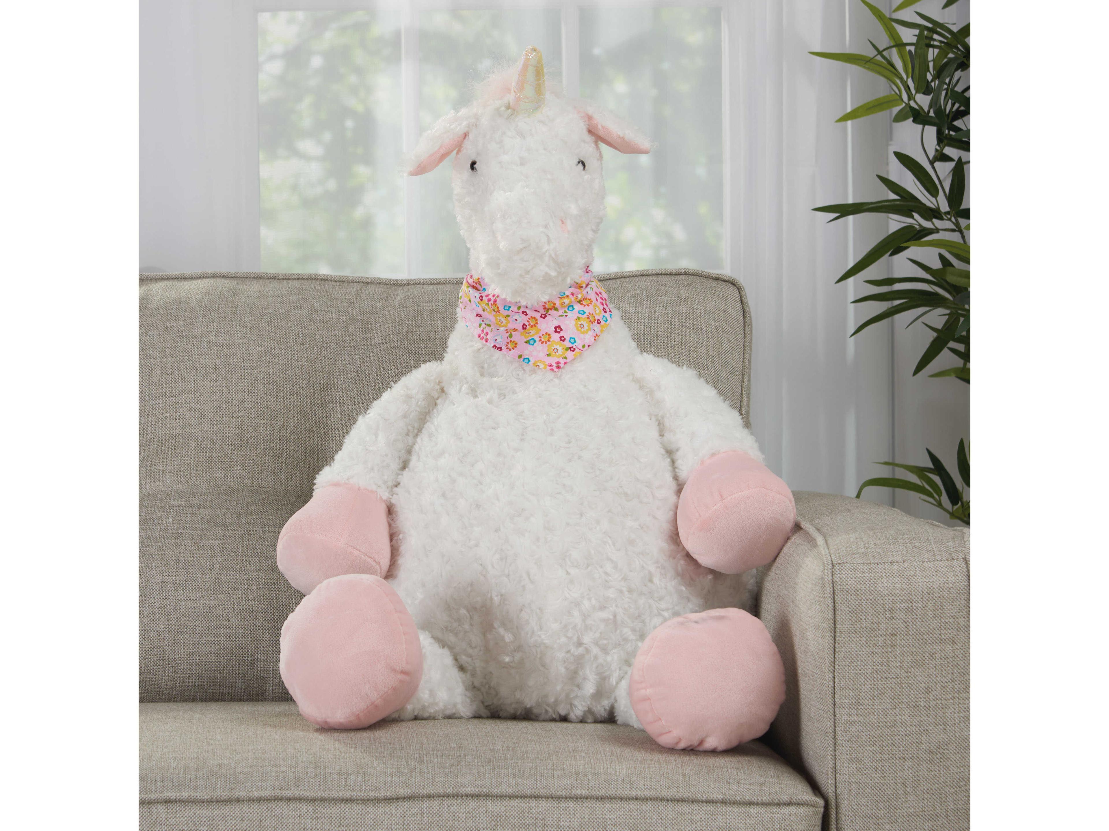 Nourison Mina Victory Plush Lines Unicorn