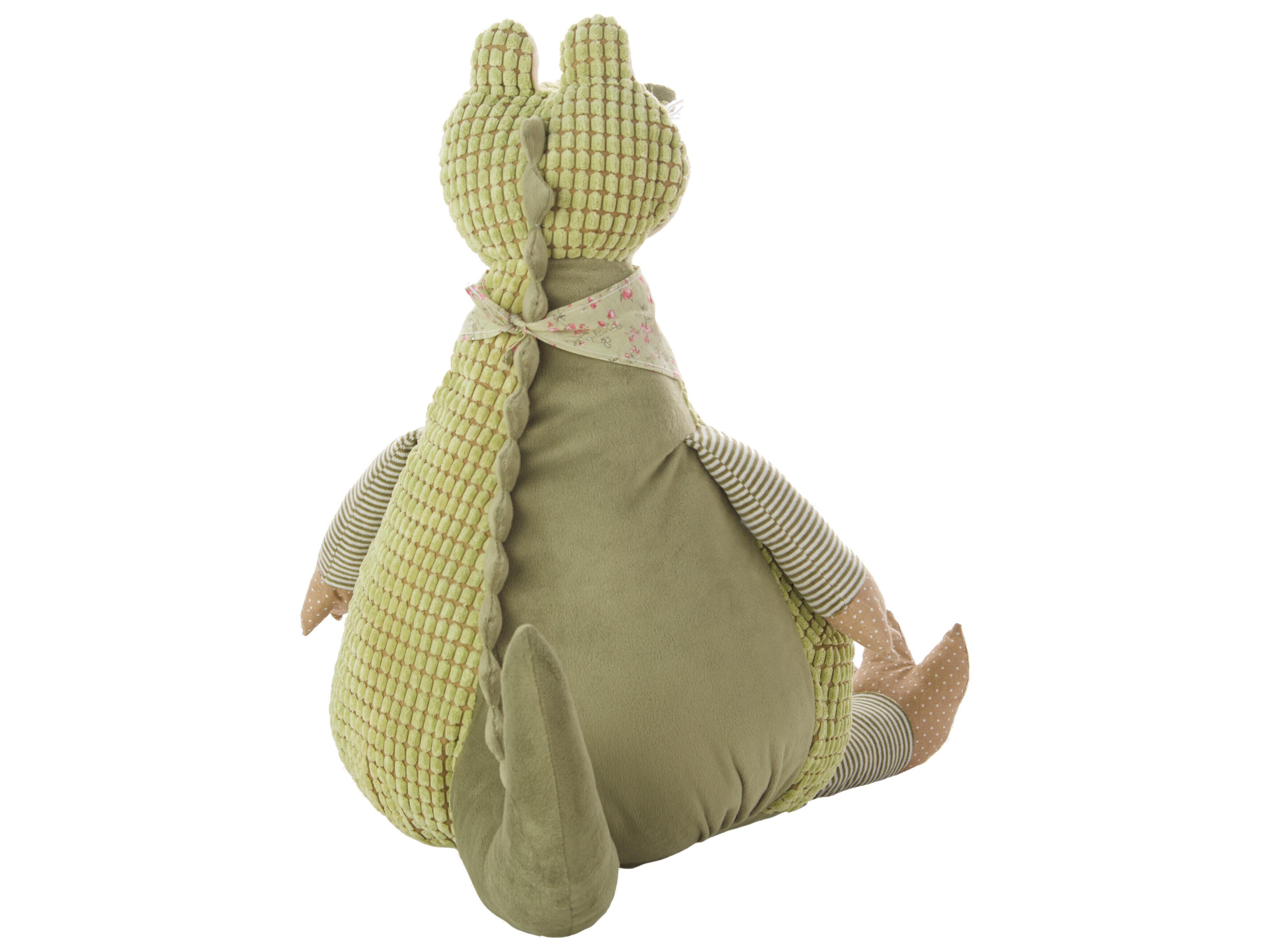 Nourison Mina Victory Plush Lines Stuffed Crocodile