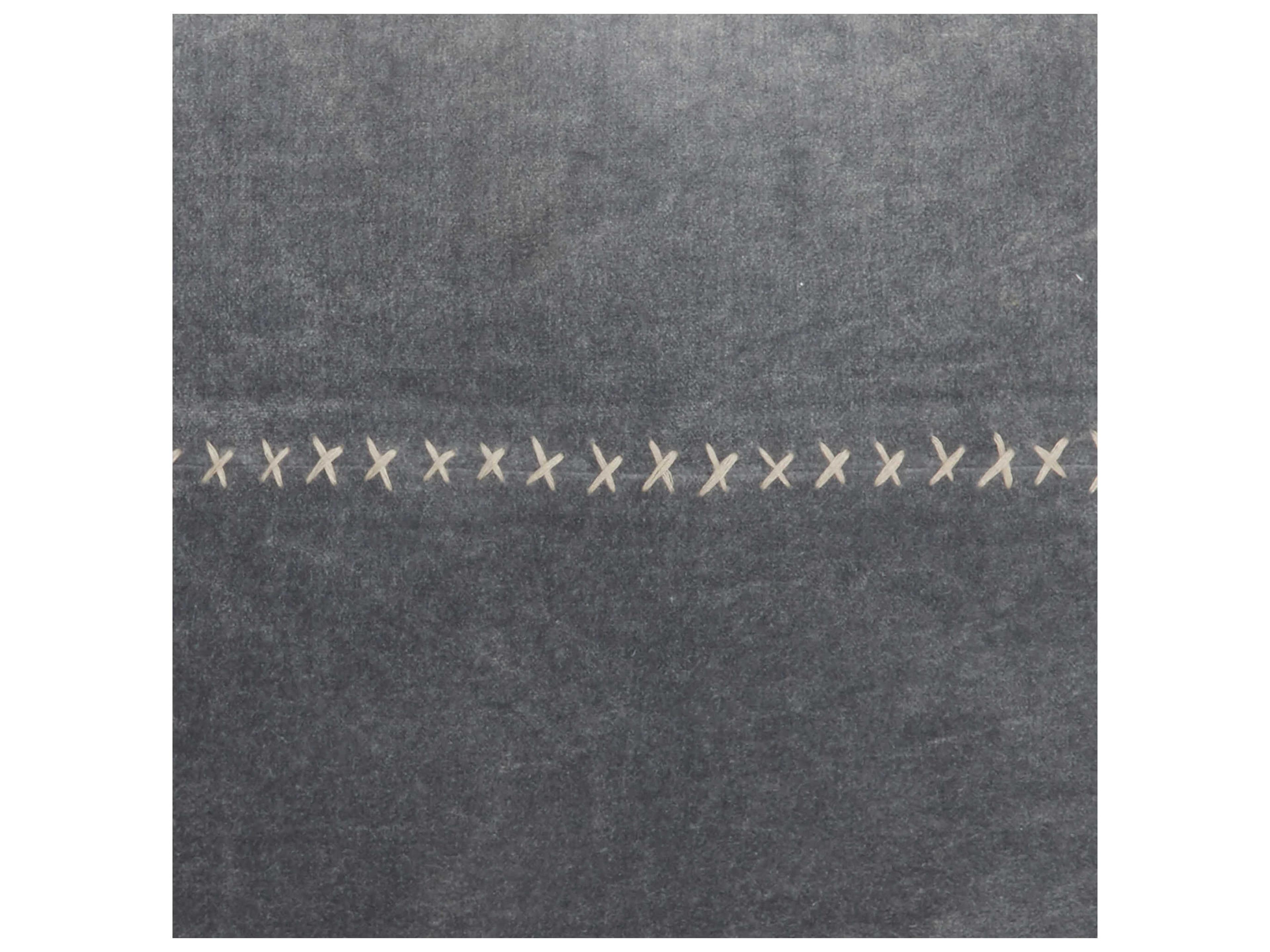 Nourison Mina Victory Sofia 22" x 22" Dark Grey Pillow