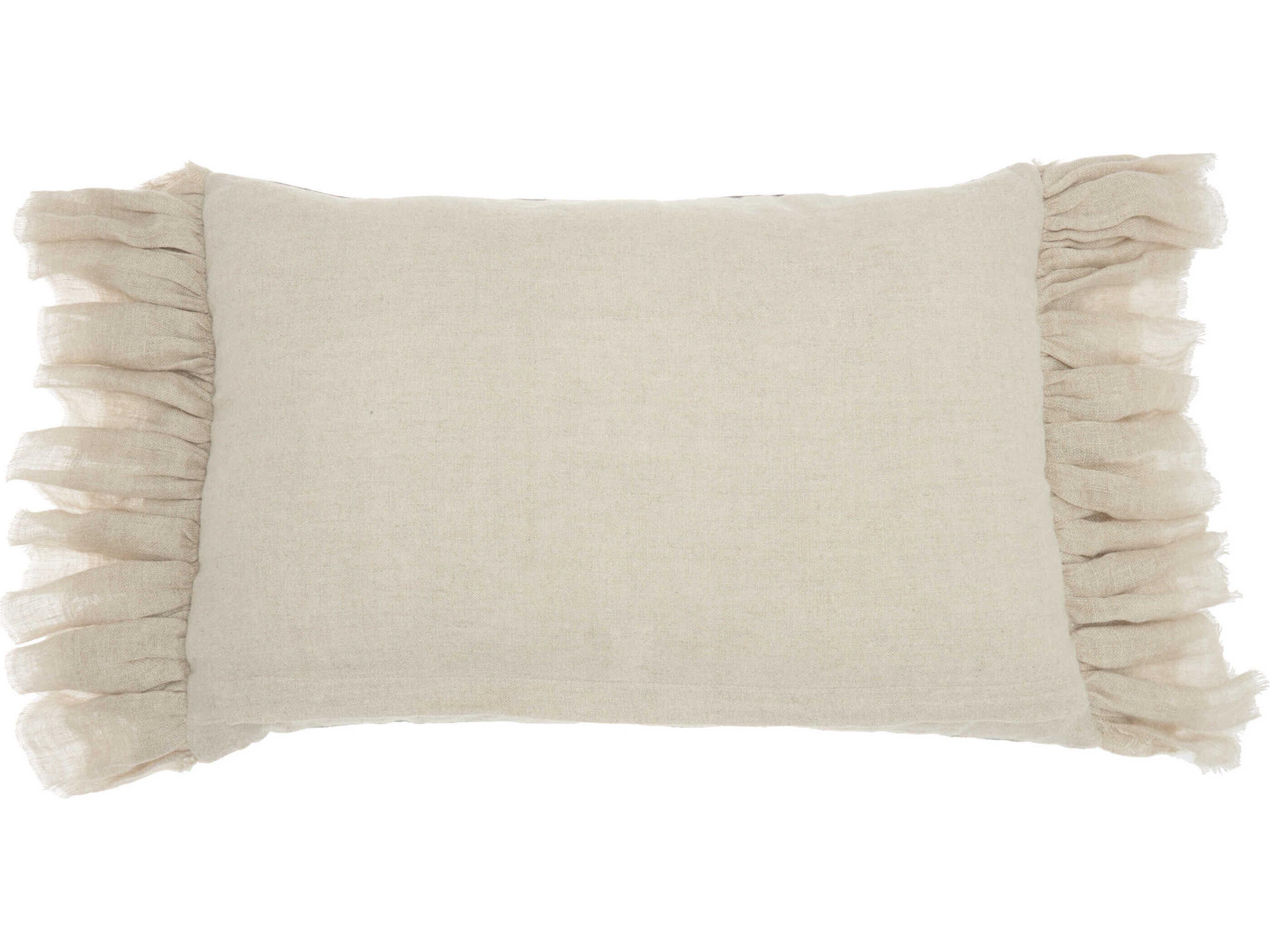 Nourison Mina Victory Sofia 14" x 22" Blush Pillow