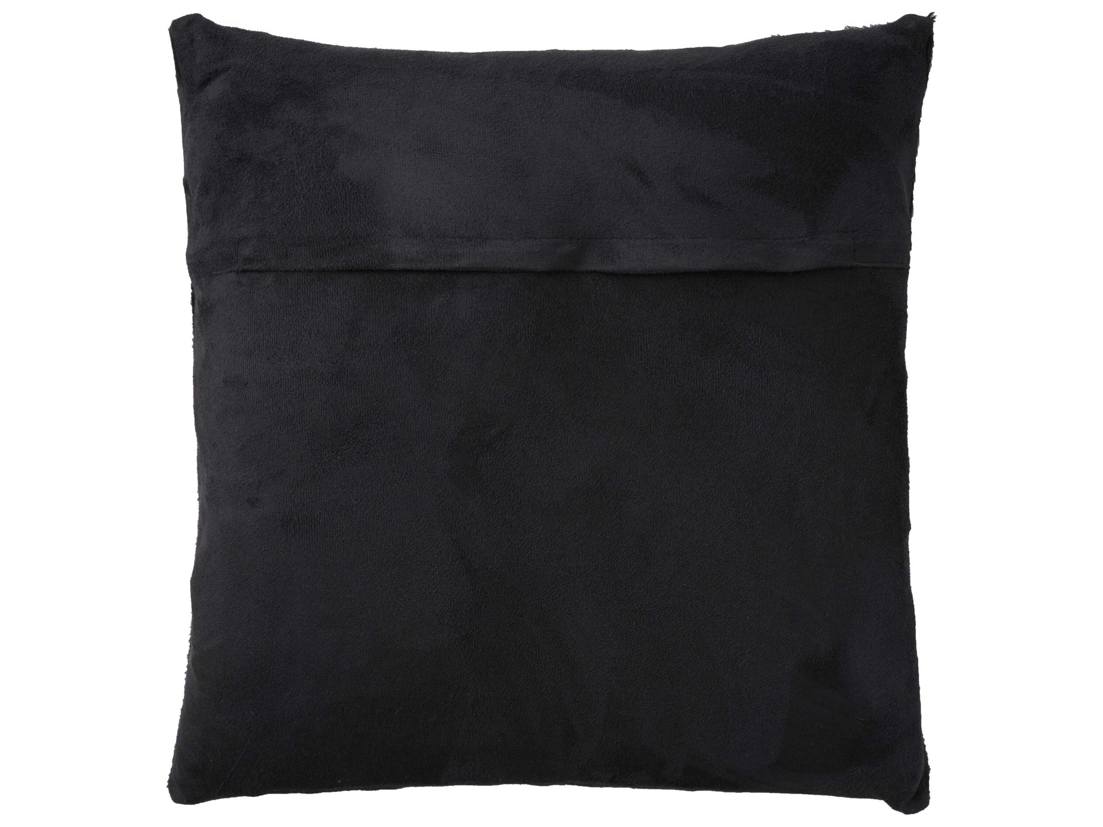 Nourison Mina Victory Natural Leather Hide Warrior 20" x 20" Pillow