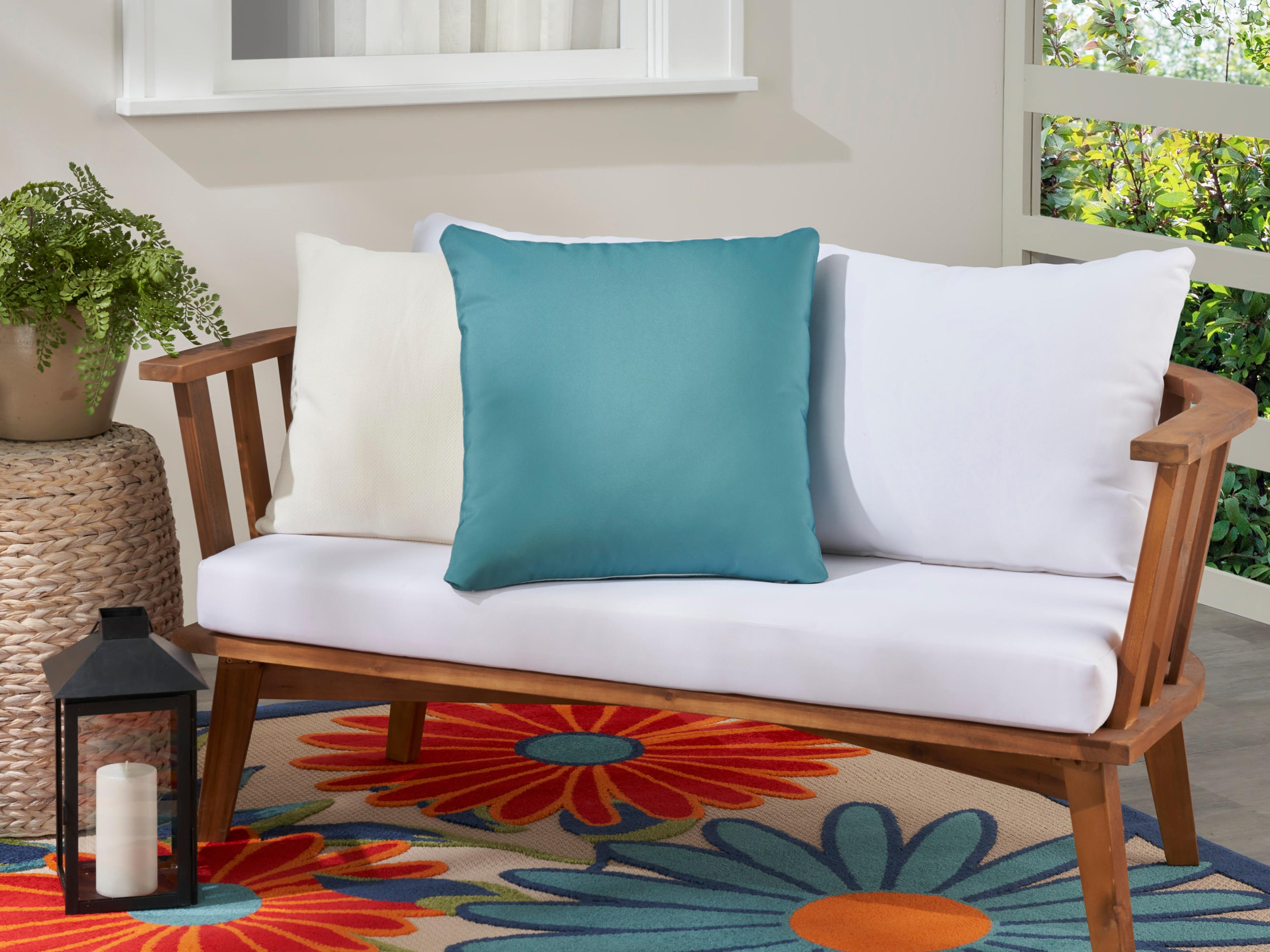 Nourison Mina Victory Aloha Turquoise 20" x 20" Pillow