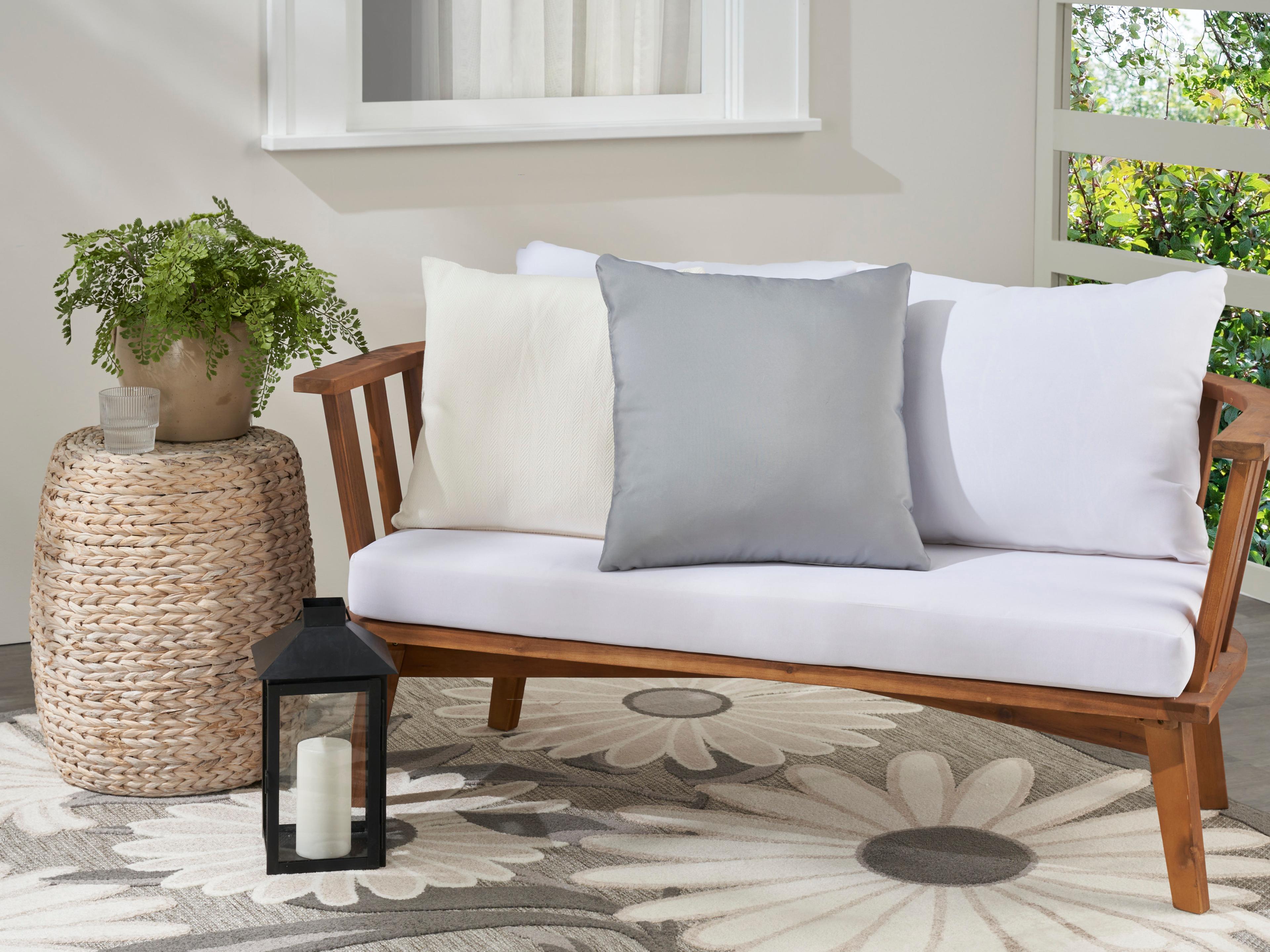 Nourison Mina Victory Aloha Grey 20" x 20" Pillow