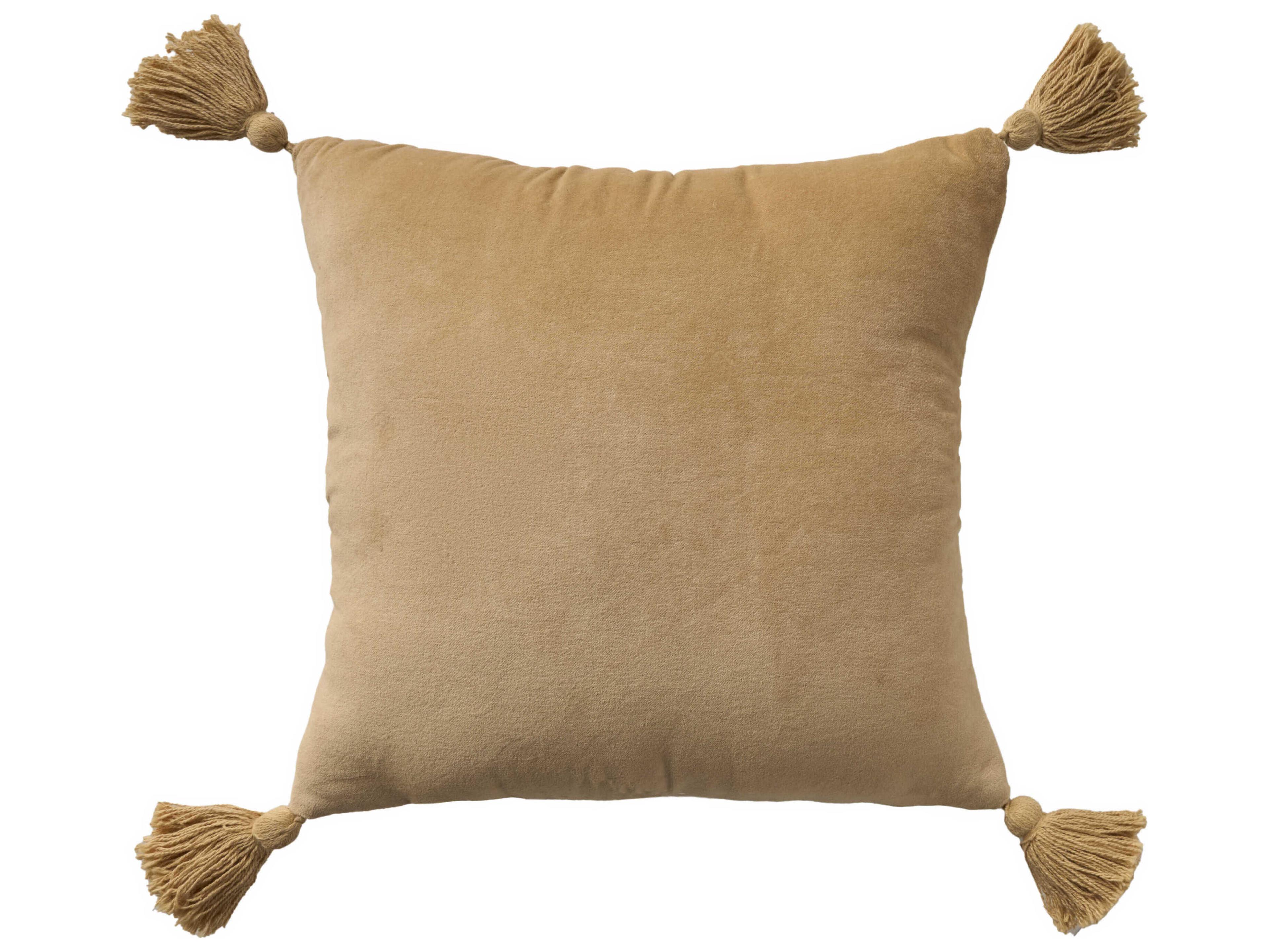 Nourison Mina Victory Vintage Floral Center 18" x 18" Beige Pillow