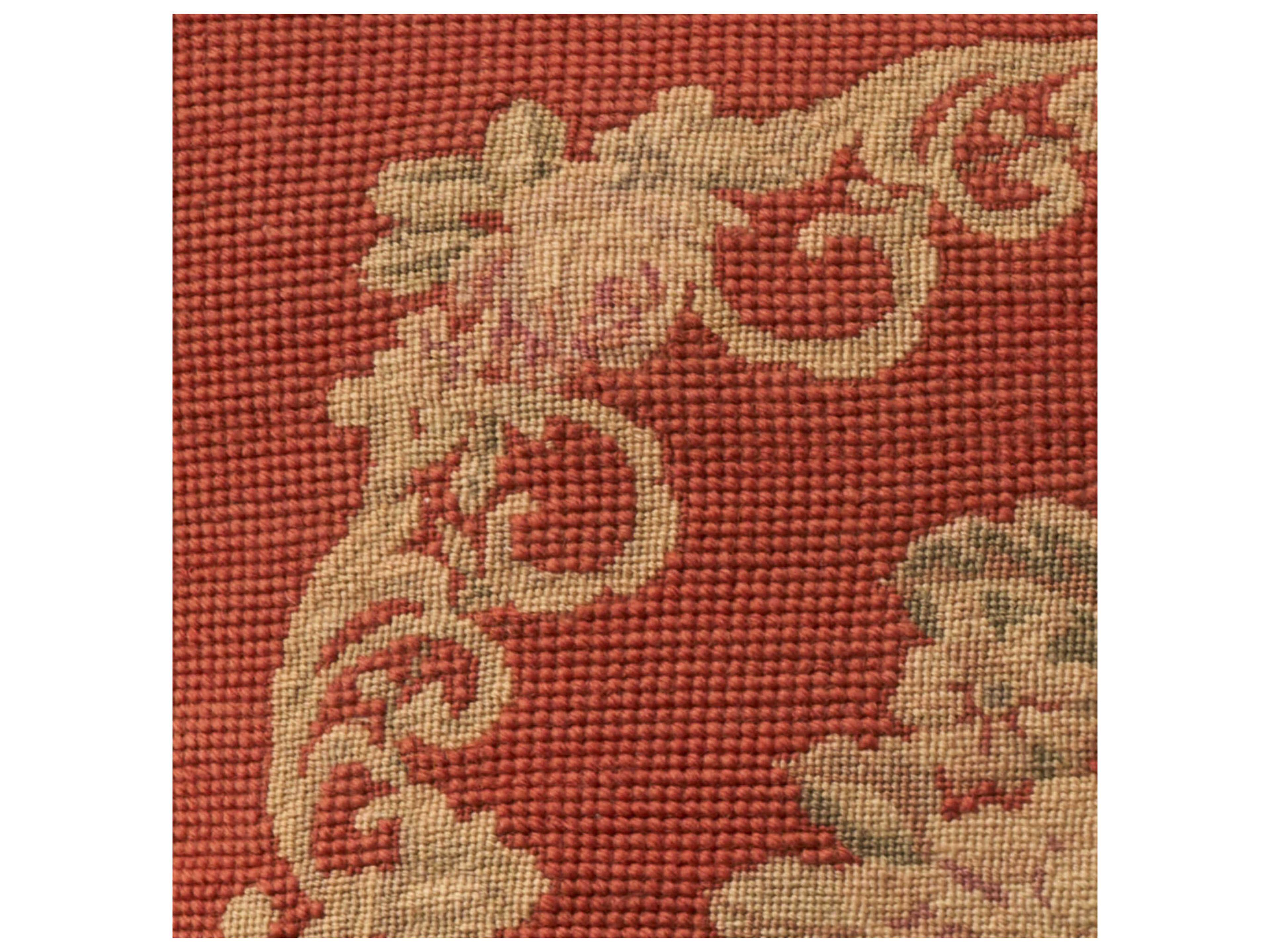 Nourison Mina Victory Vintage Floral Center 17" x 17" Coral Pillow