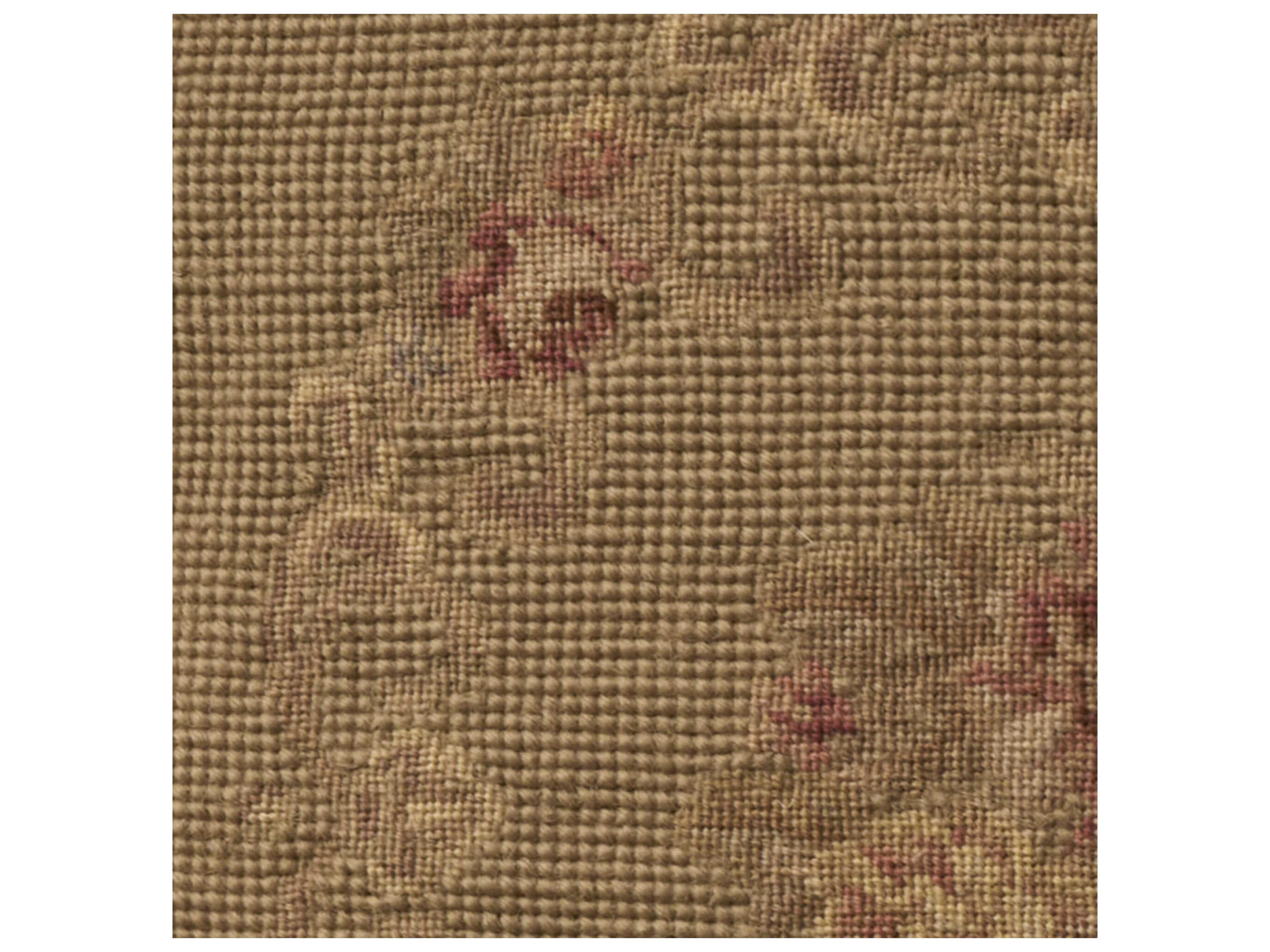 Nourison Mina Victory Vintage Floral Center 18" x 18" Olive Pillow