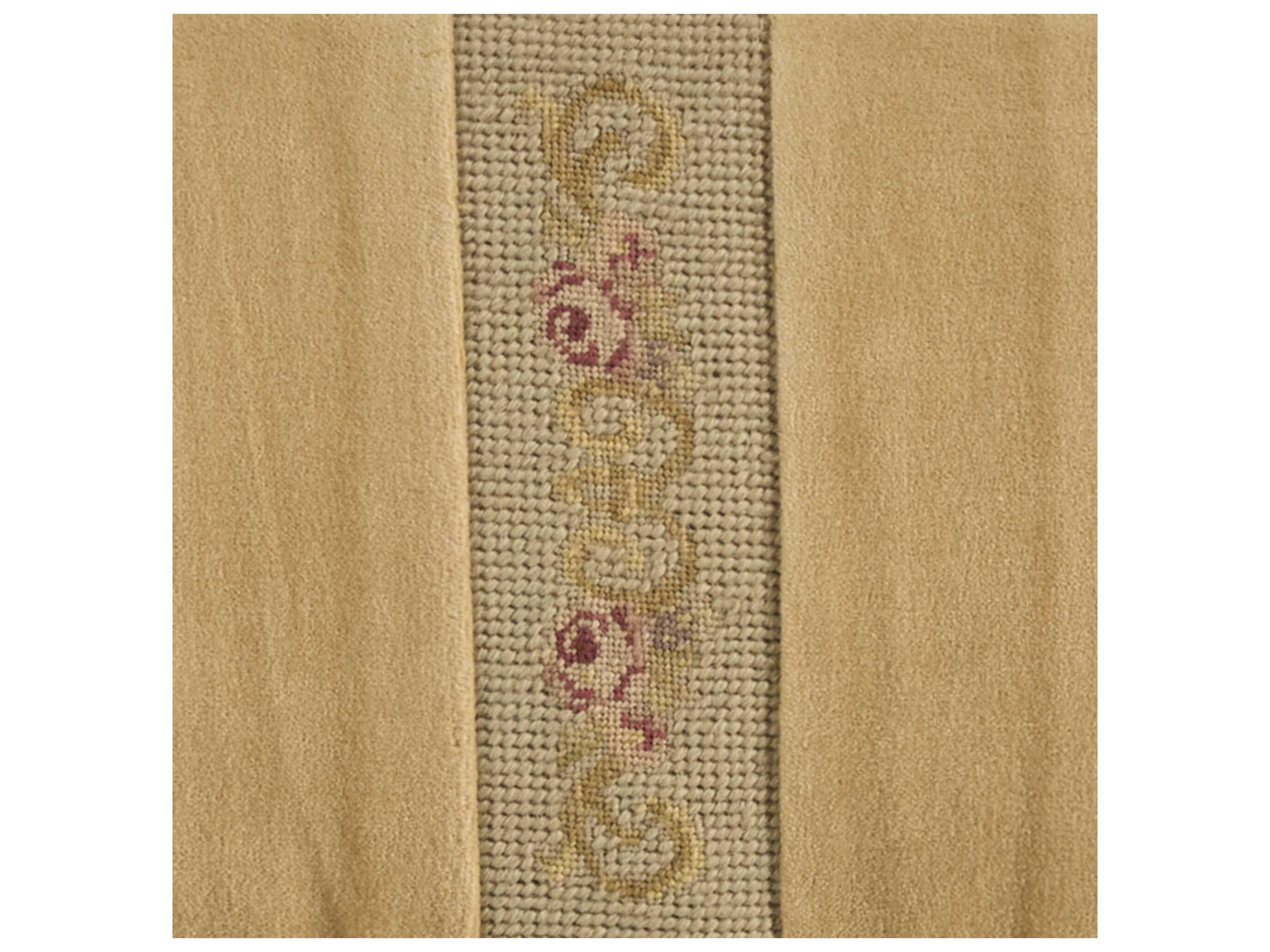 Nourison Mina Victory Vintage Floral Stripes 13" x 27" Seafoam Pillow