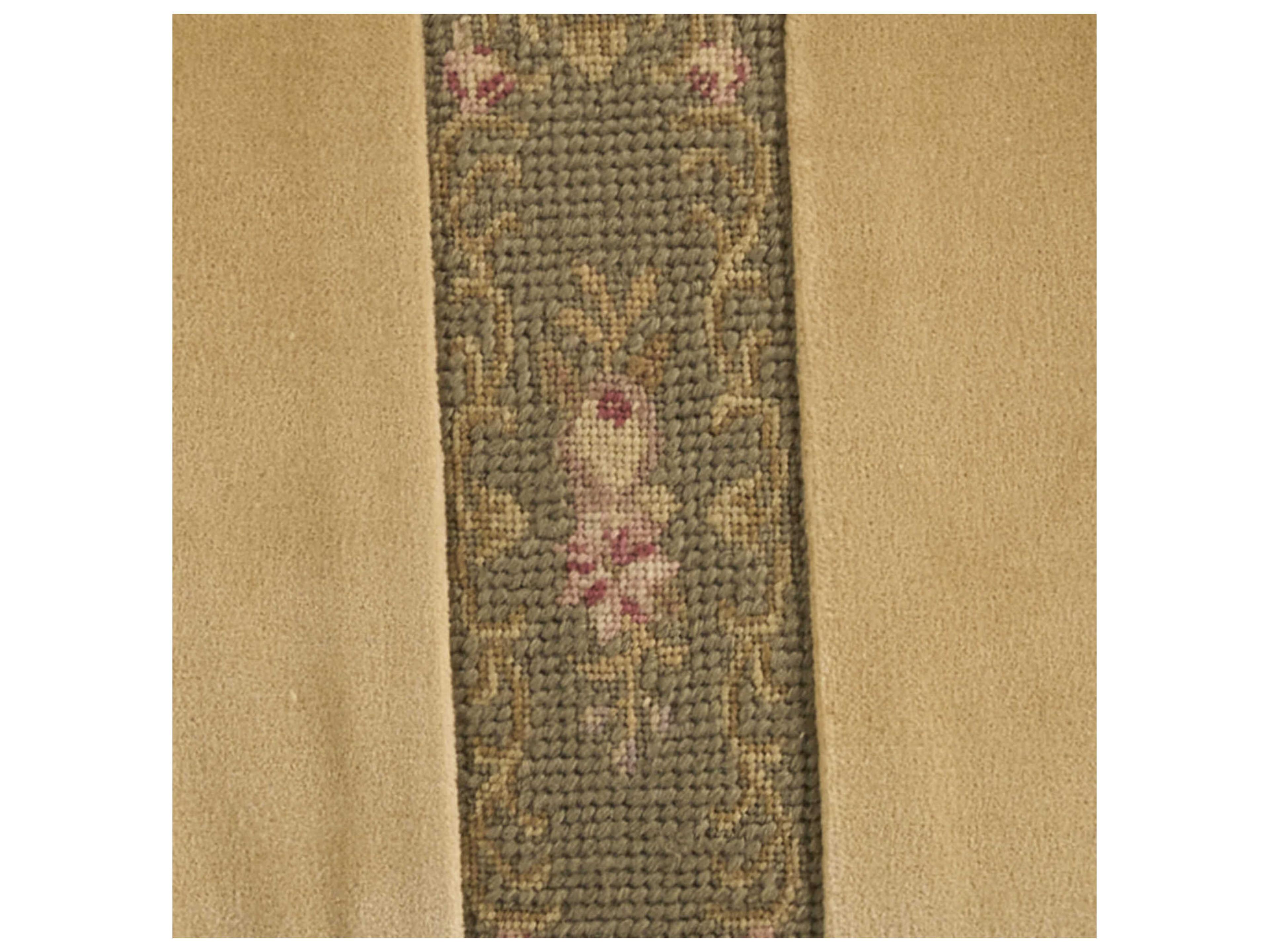 Nourison Mina Victory Vintage Floral Stripes 13" x 27" Sage Pillow