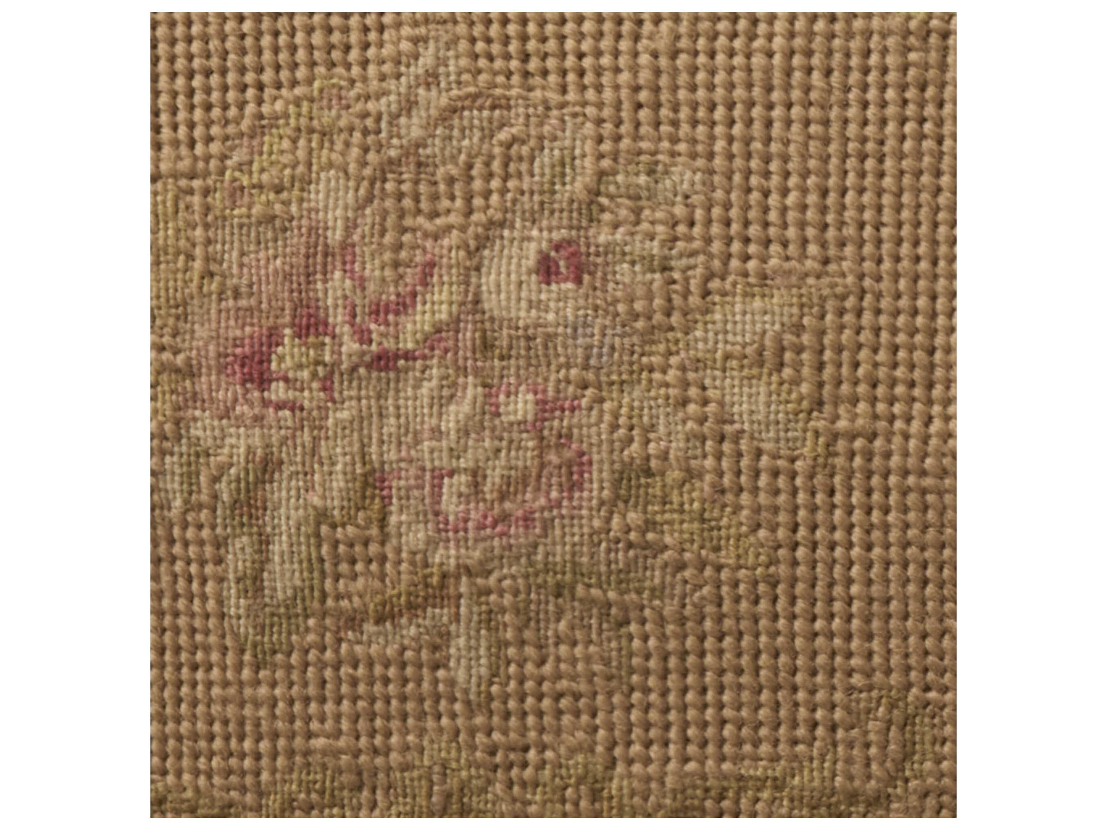 Nourison Mina Victory Vintage Oval Floral Border 14" x 18" Blush Pillow