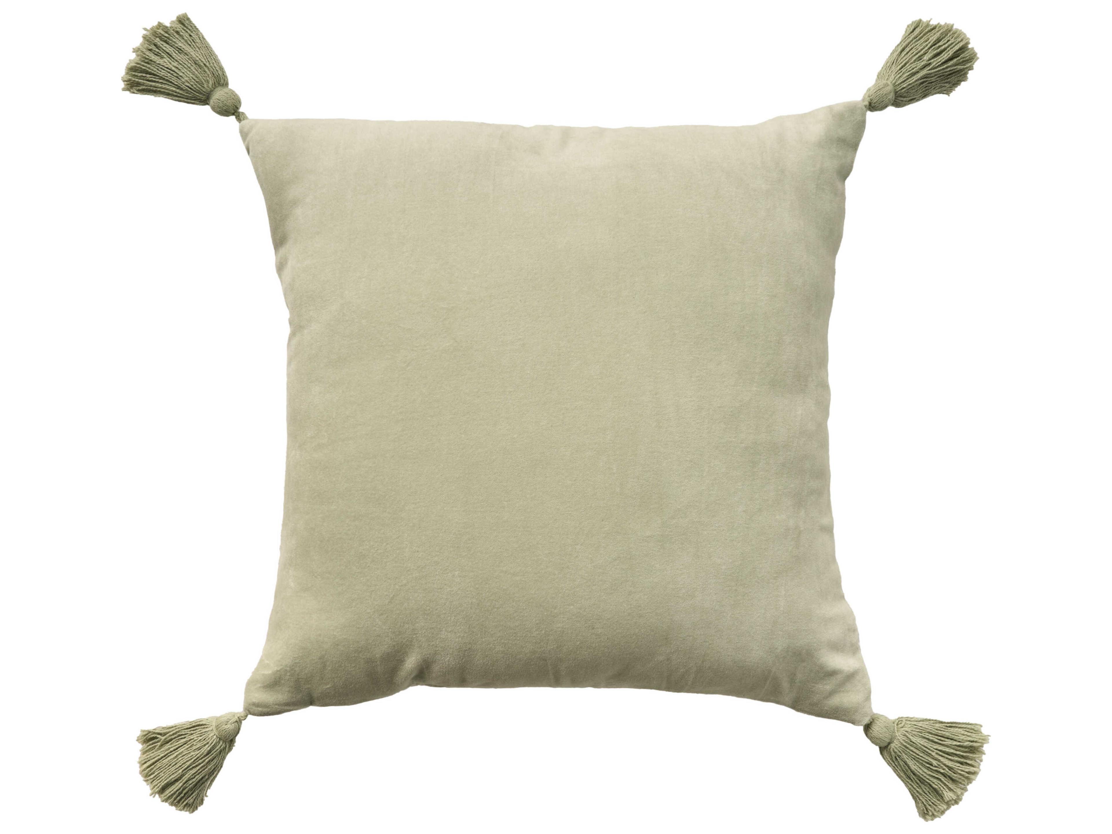 Nourison Mina Victory Vintage Lotus 19" x 19" Blue Pillow