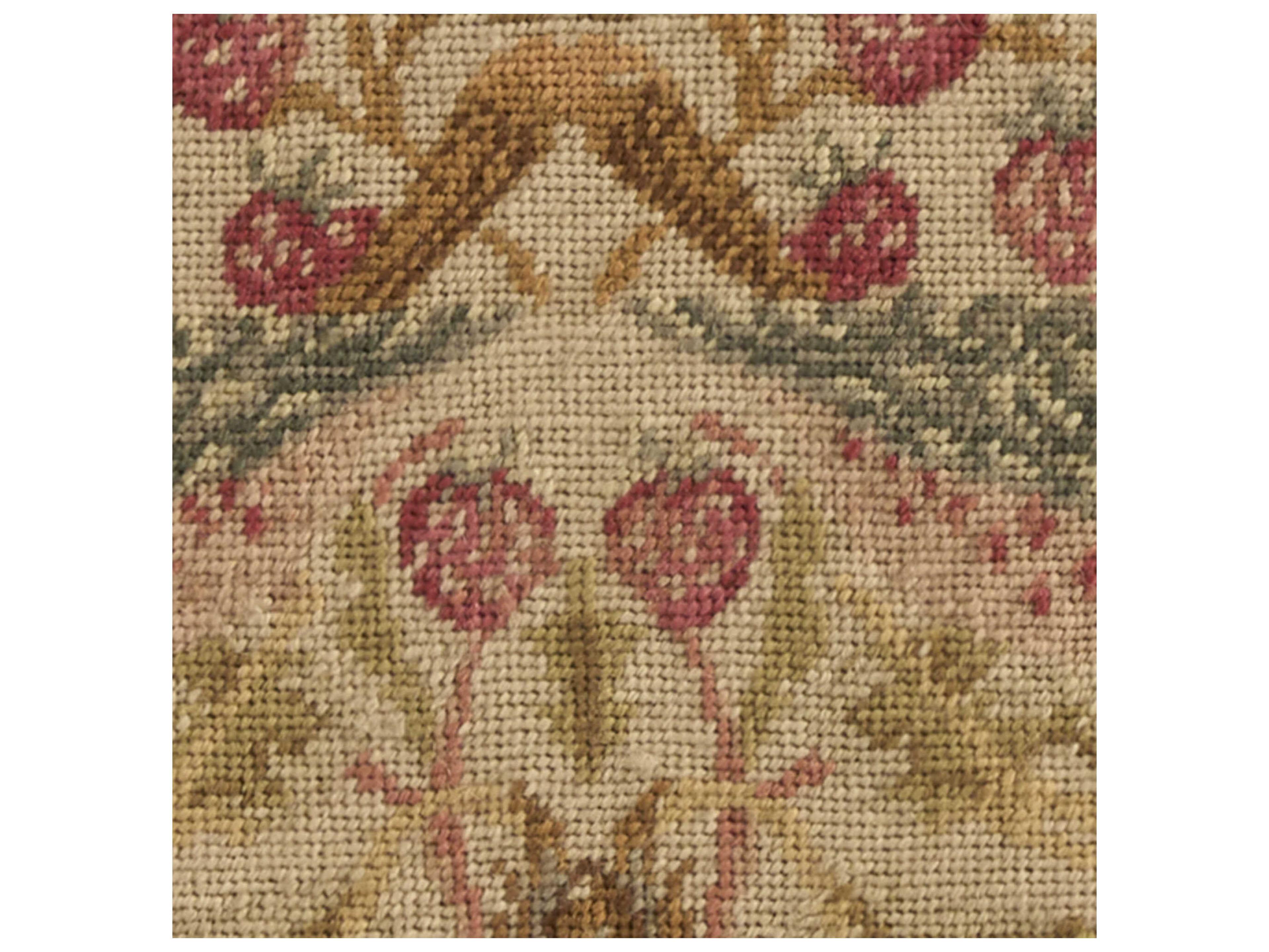 Nourison Mina Victory Vintage Wm Morris 20" x 26" Beige Pillow