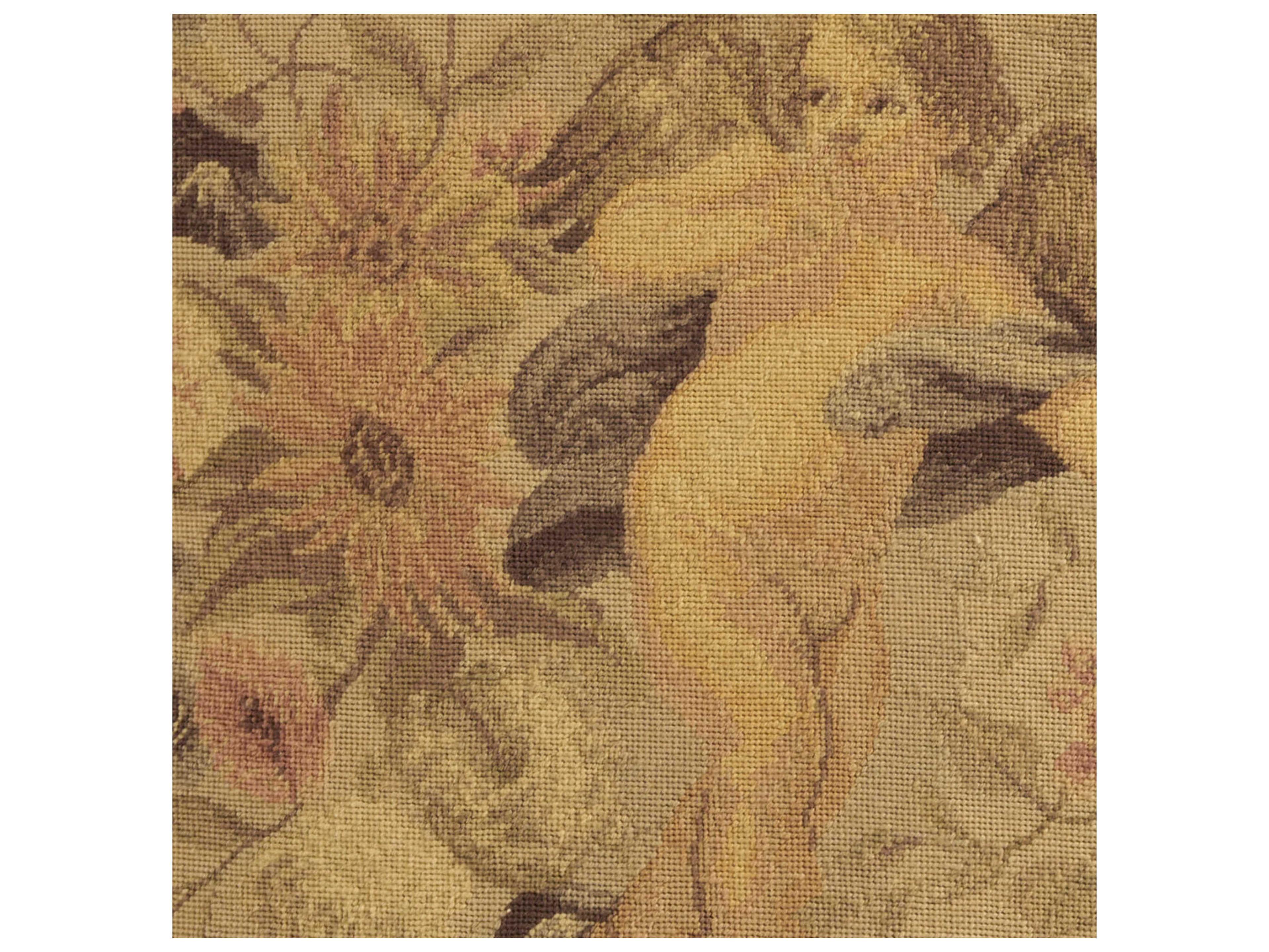 Nourison Mina Victory Vintage Angel 24" x 24" Beige Pillow