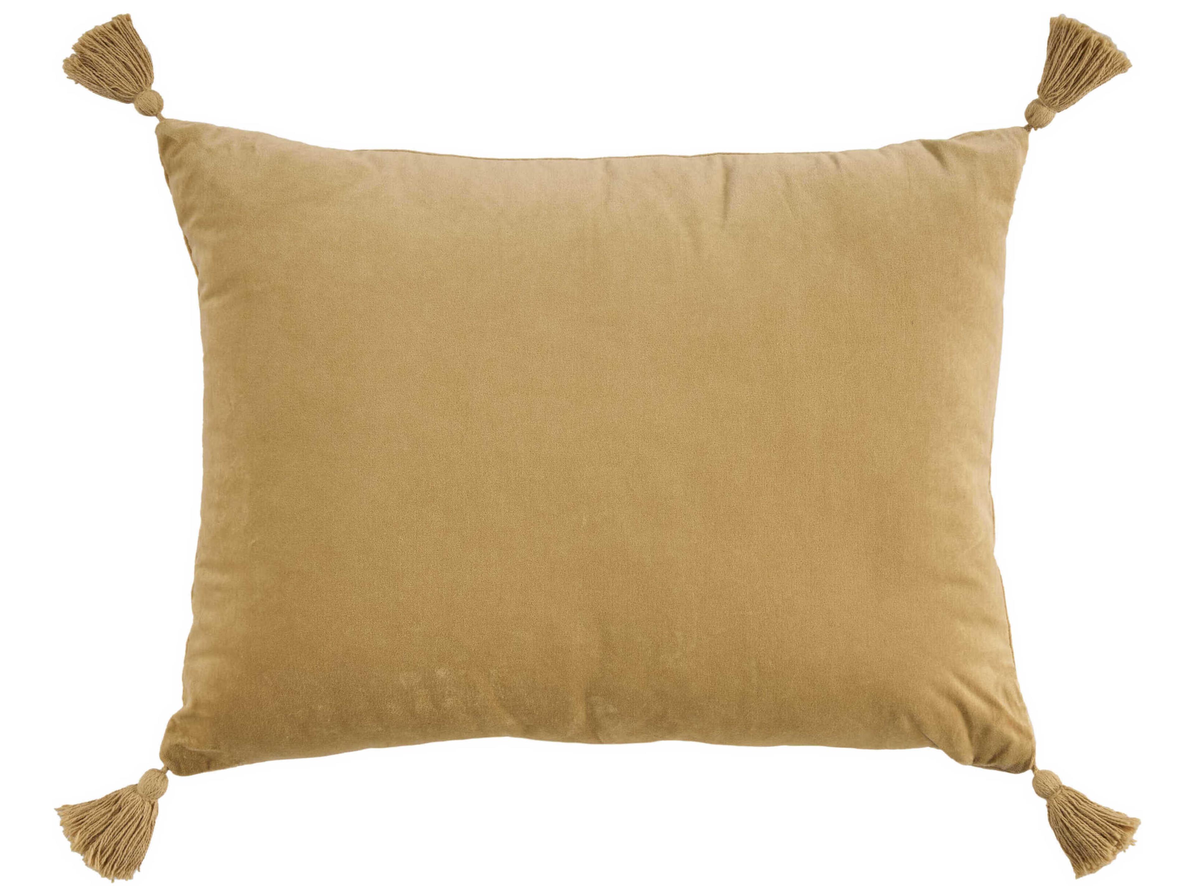 Nourison Mina Victory Vintage Floral Ribbon 19" x 25" Taupe Pillow