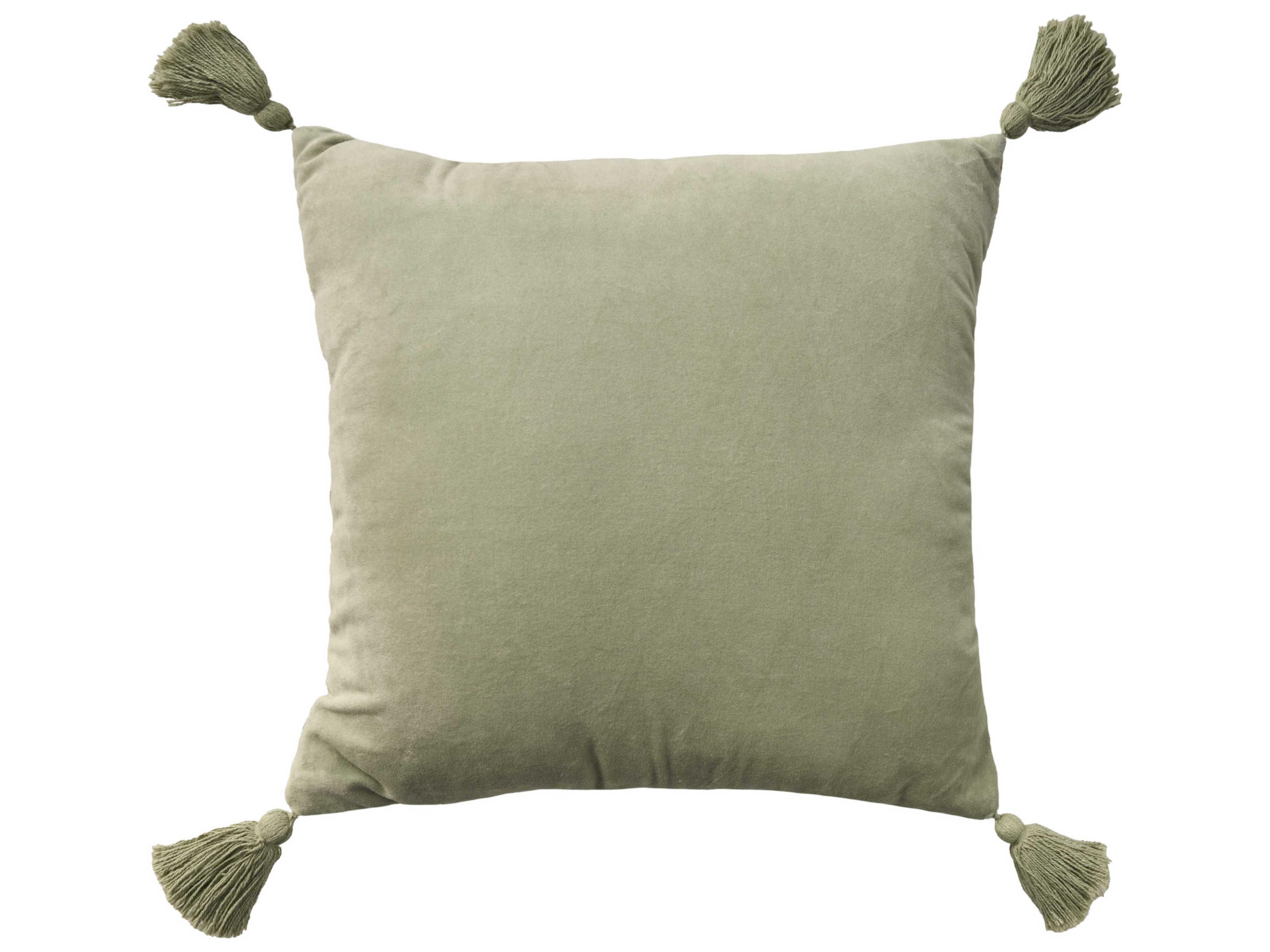 Nourison Mina Victory Vintage Palm Tree 19" x 19" Ivory Pillow