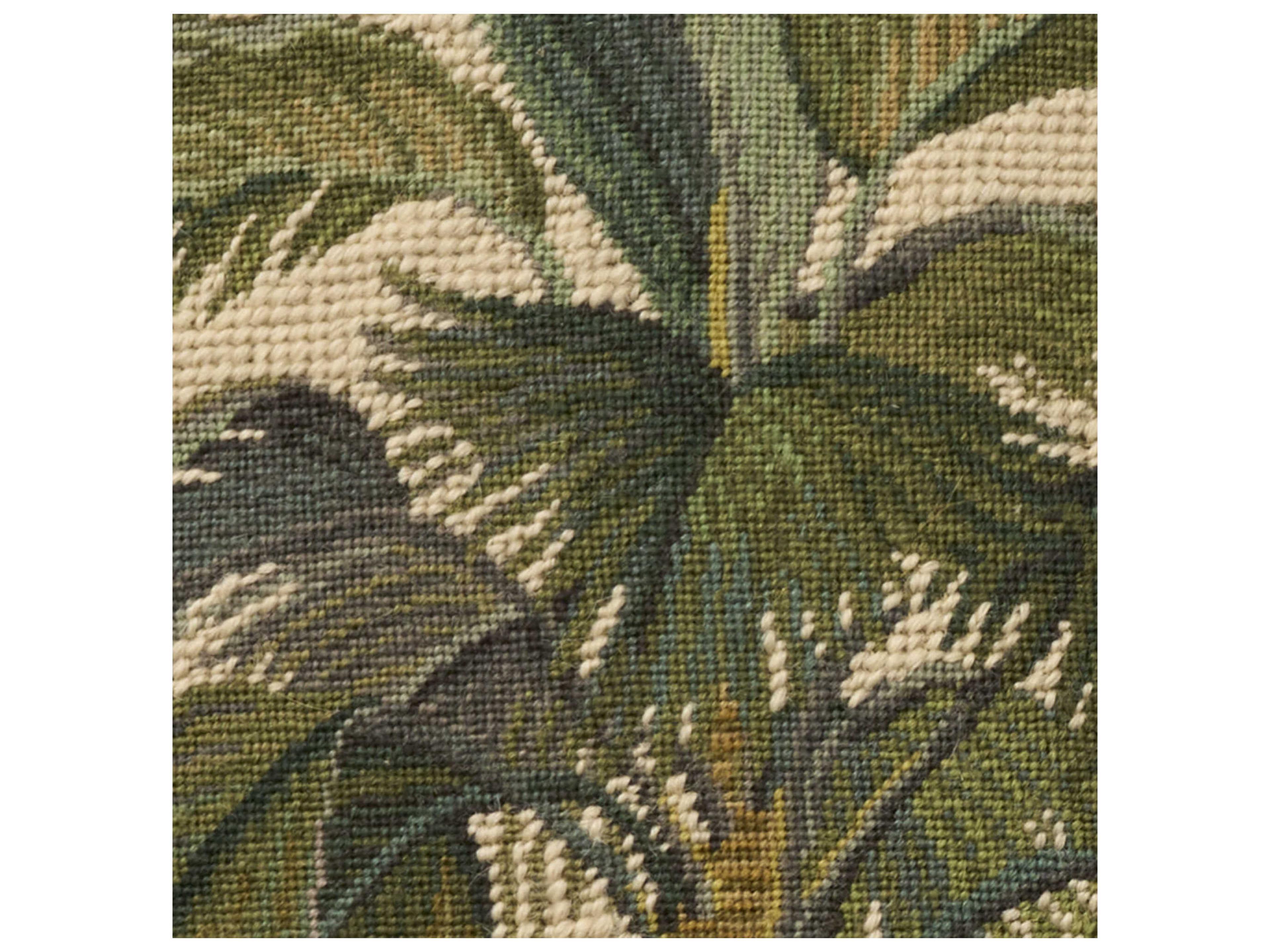 Nourison Mina Victory Vintage Palm Tree 19" x 19" Ivory Pillow