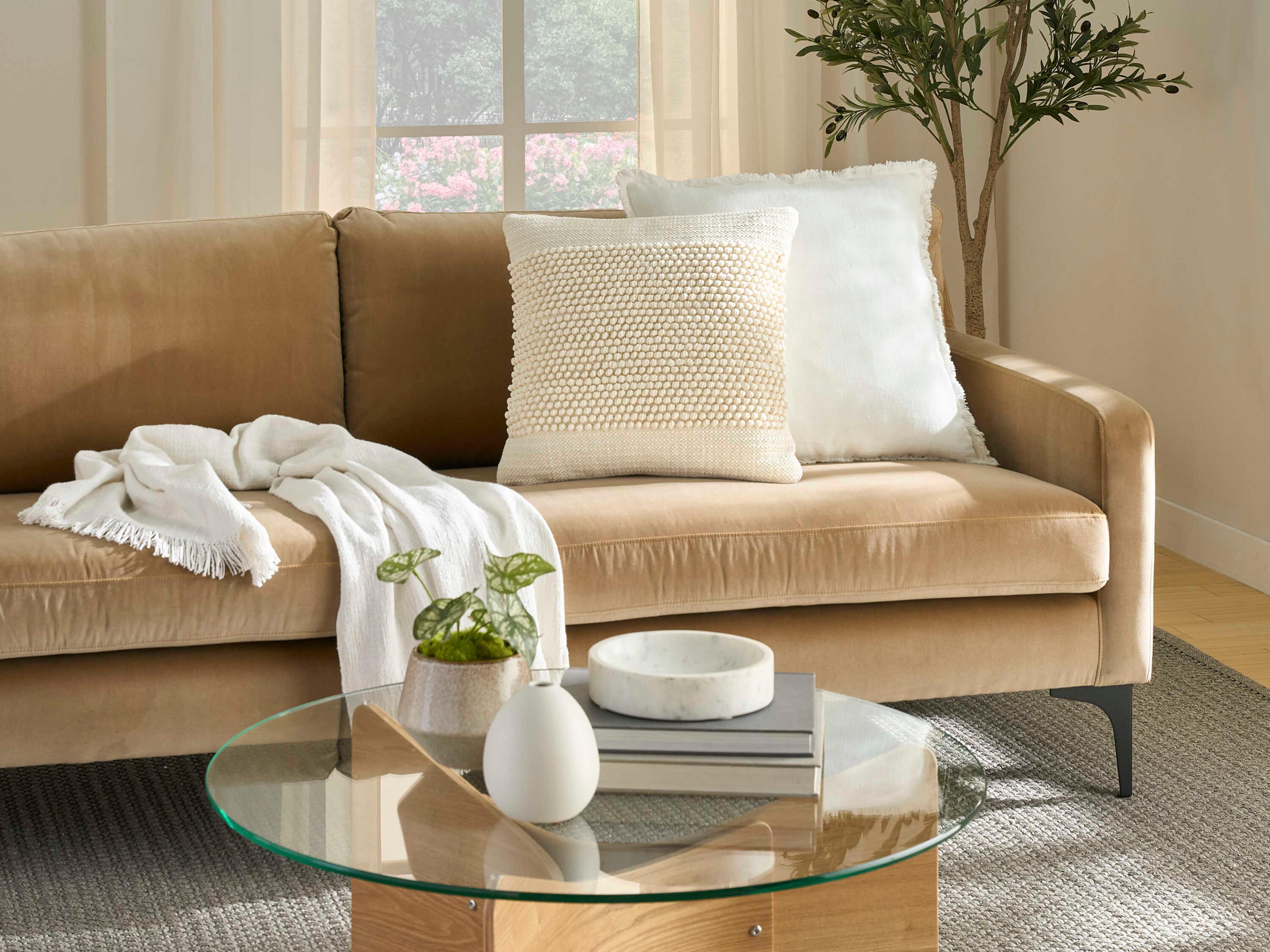 Nourison Lifestyle Woven Loop Center Throw Pillow