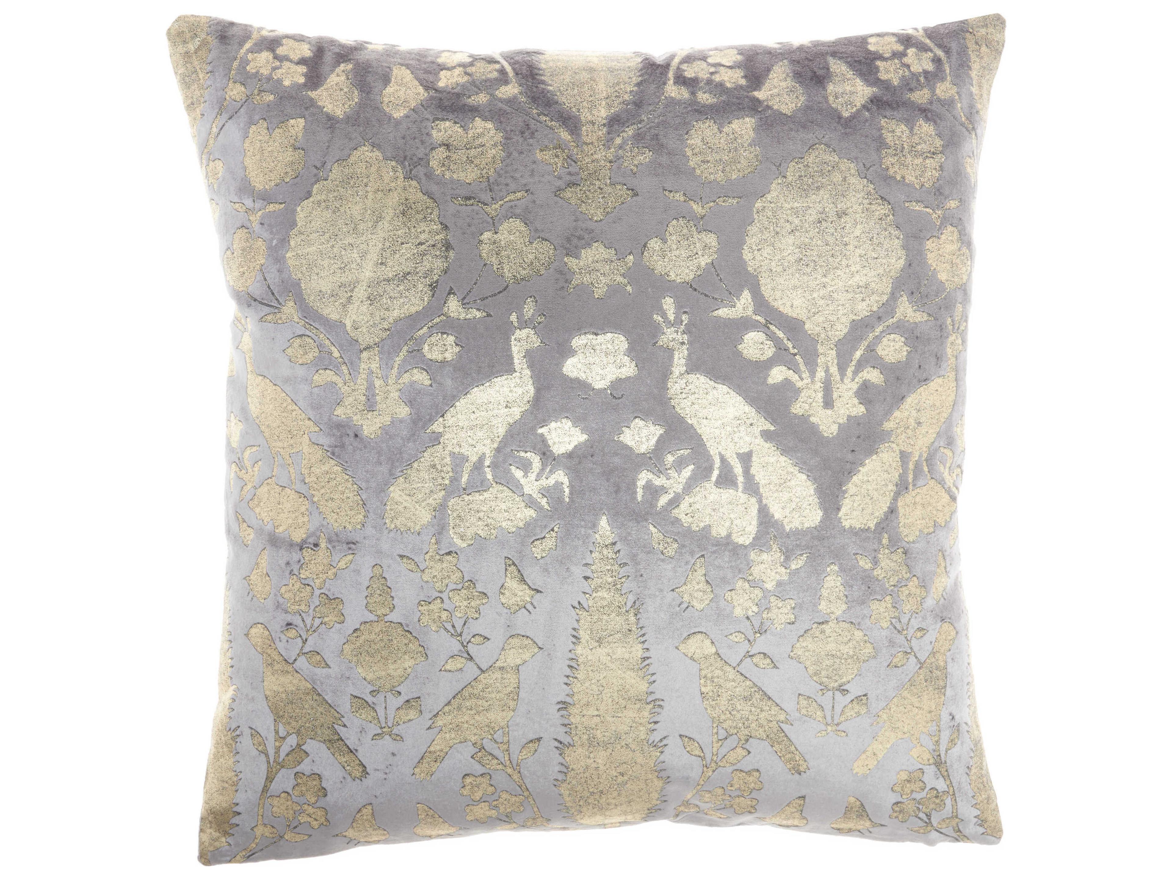 Sofia Grey 20" x 20" Pillow